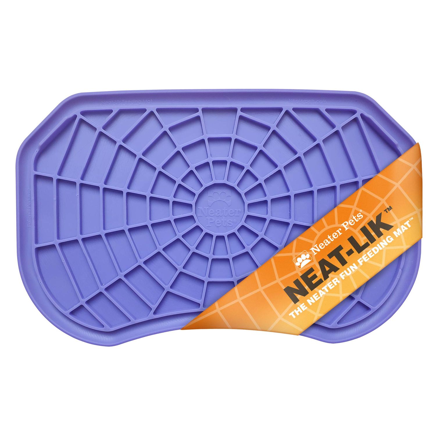 Neater Pets - Neat-LIK - Slow Feeding Pad for Dogs & Cats - Puzzle Toys Provide Boredom & Anxiety Relief - Fill Licking Pad with Healthy Treats & Food (Purple)