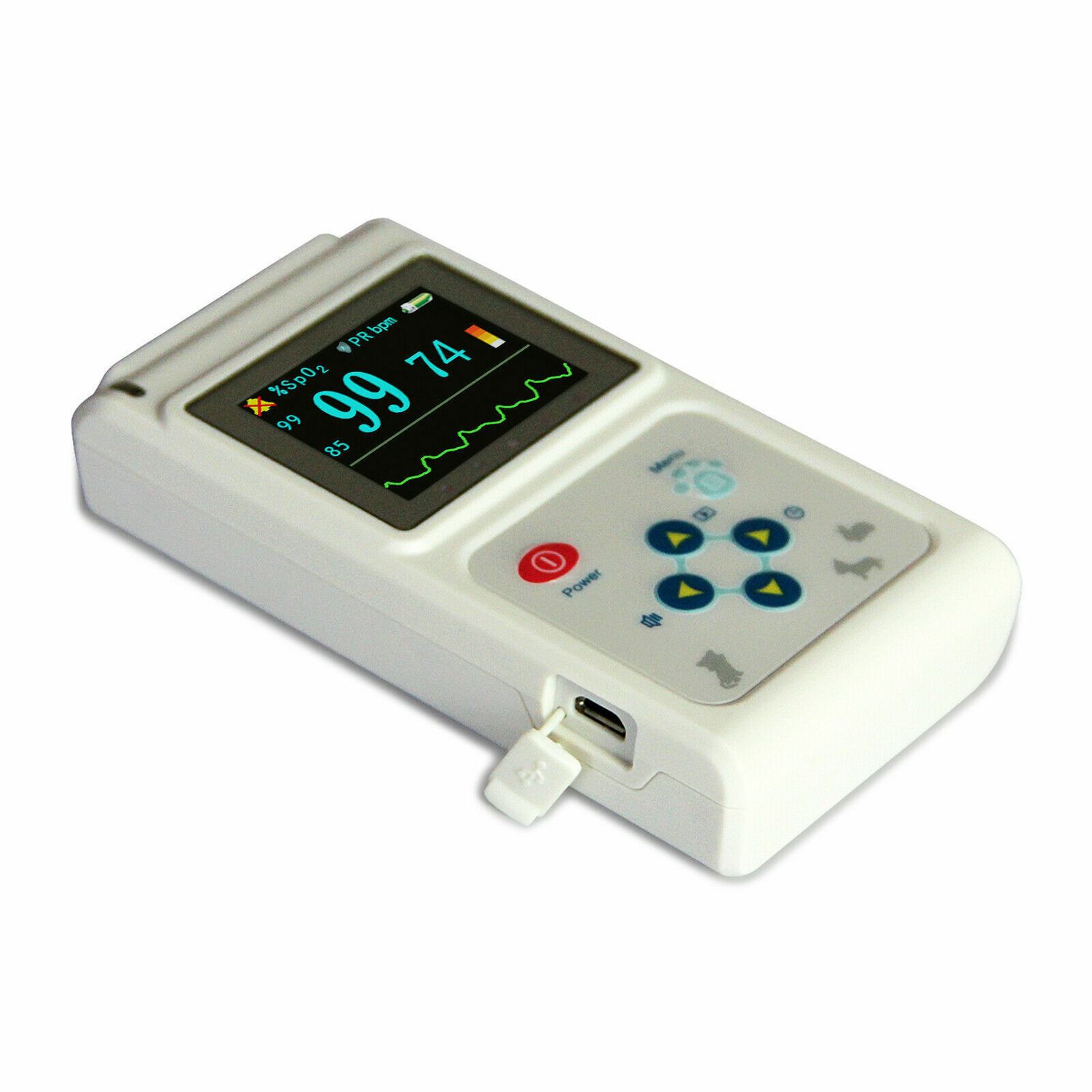 CONTEC CMS60D-VET Veterinary Pulse Oximeter Spo2 Probe PR Monitor Color Display