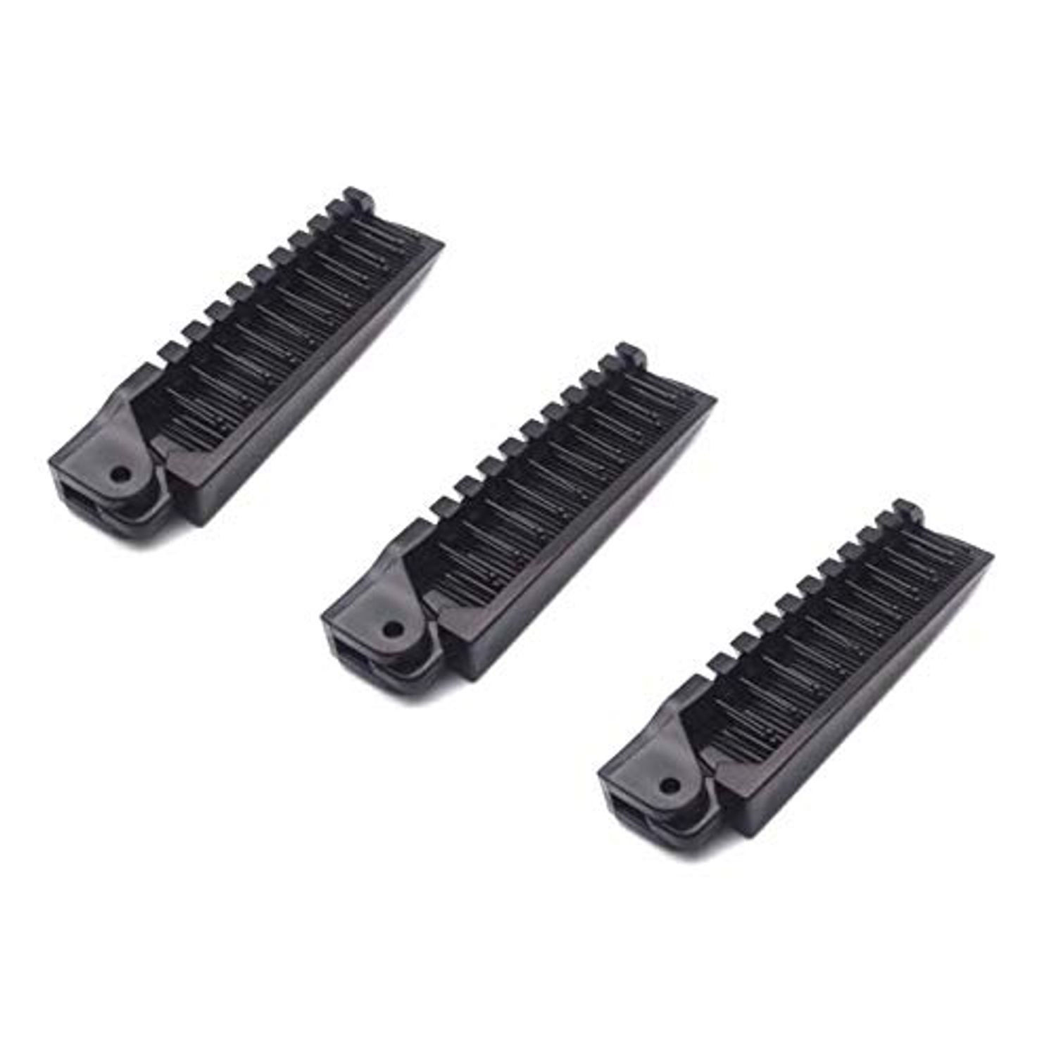 Aeyistry 3 Pcs Portable Travel Hair Comb Brush Foldable Massage Hair Comb Anti-static Hairdressing Tools Set(Black)