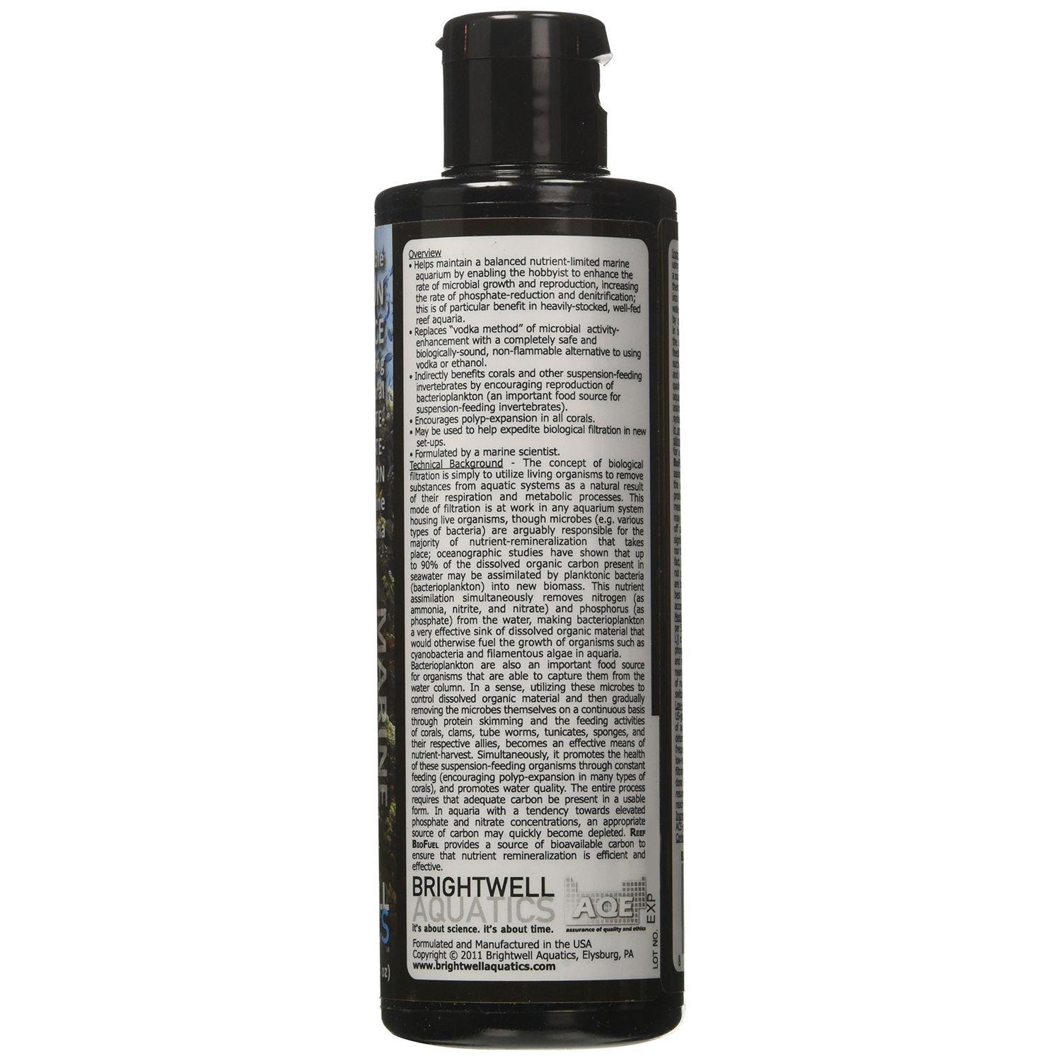 Brightwell Aquatics Reef BioFuel - Carbon Source for Natural Phosphate and Nitrate Reduction for all Marine and Reef Aquariums 250-ml