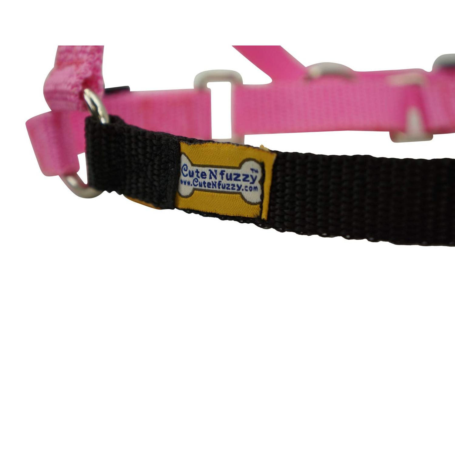 cuteNfuzzy Comfort Walk Dog Harness, Pink, Medium