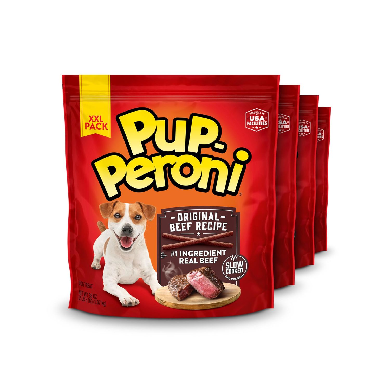 Pup-Peroni Dog Treats, Original Beef Flavor, 38 Ounce, Made with Real Beef