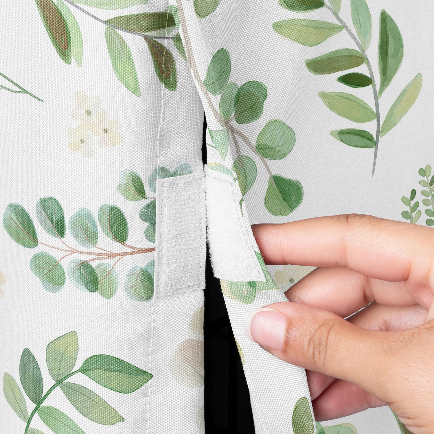 Sweet Jojo Designs Green Boho Floral Leaf Dog Crate Cover – Kennel Covers for 24 Inch Pet Cage Small - Neutral Sage White Bohemian Watercolor Botanical Flower Woodland Tropical Garden Nature