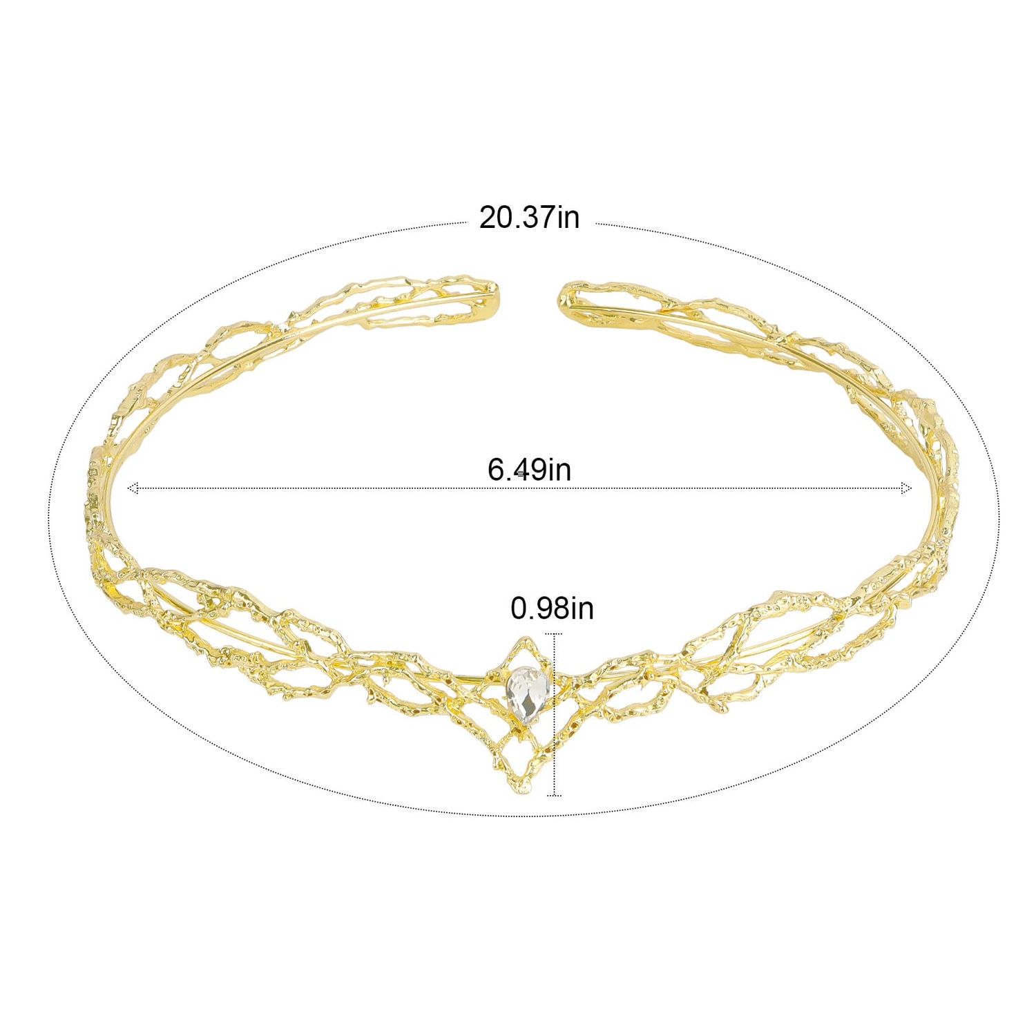 King Crown, CIEHER Vintage Hobbit Elf King Gold Crown, Gold Tiara Costume Headbands for Women Men, Crowns for Men Birthday Party Prom Wedding Cosplay