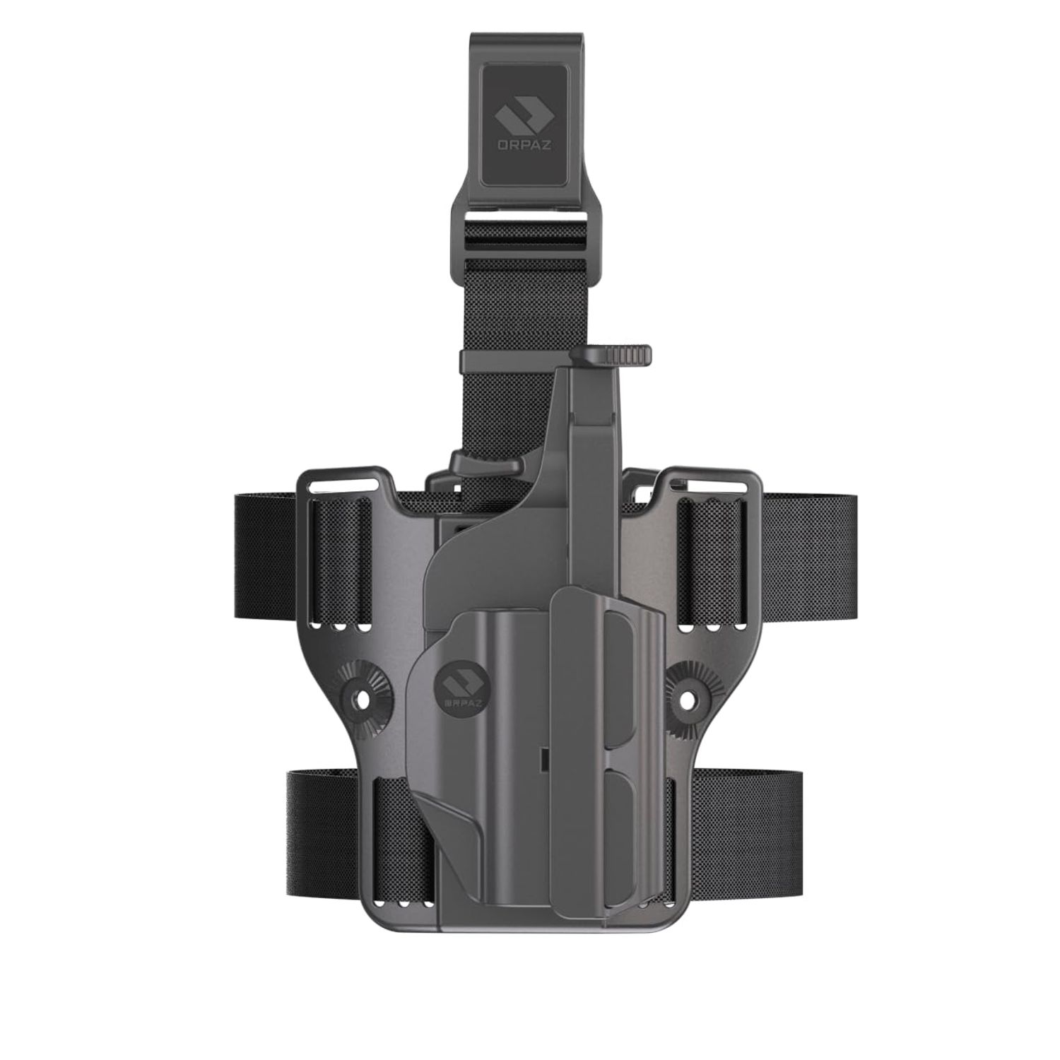 Orpaz T41 Adjustable and Modular Gun Holster Compatible with OWB Gun Holder with Light/Laser/Optics, Drop-Leg Holster - Unisex - Will Secure Your Handgun with a Tactical Appearance