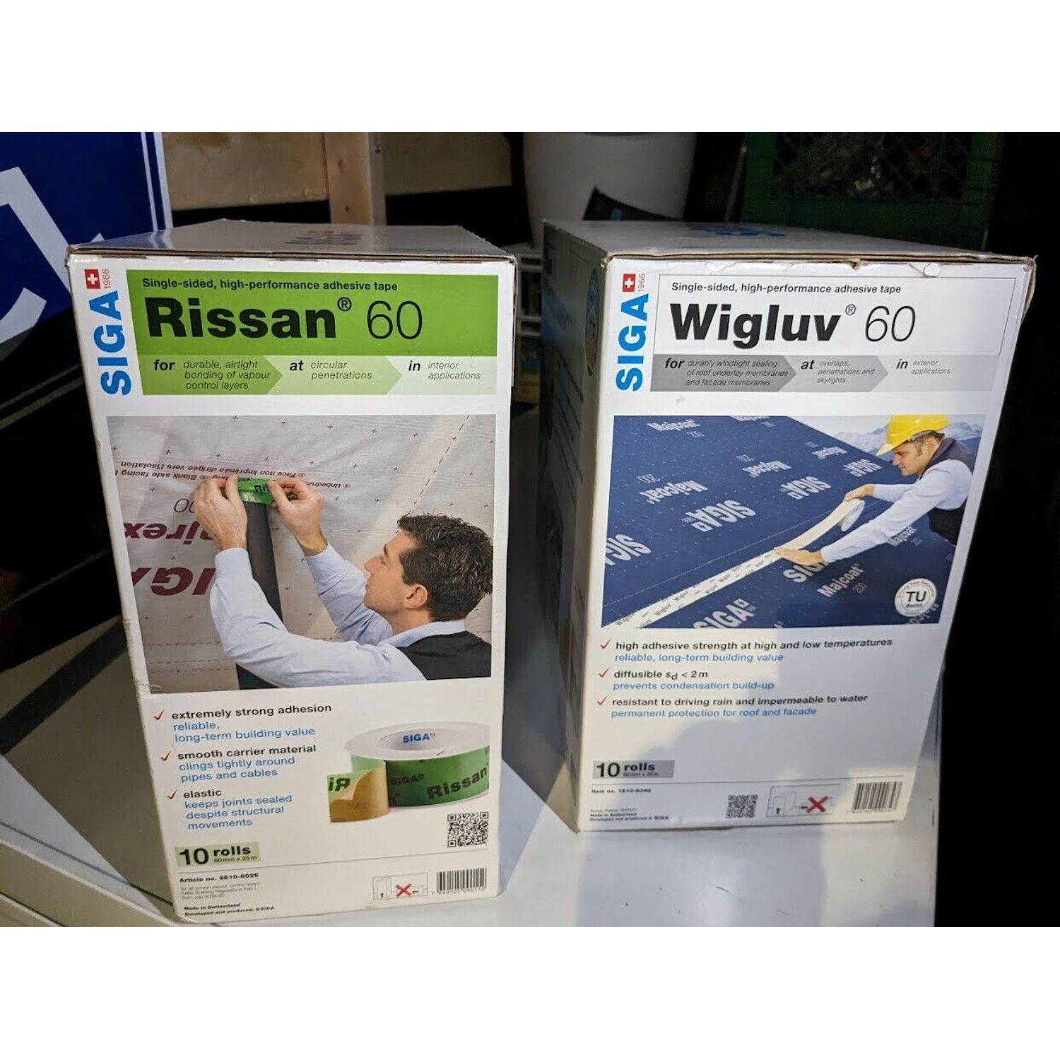 SIGA RISSAN ADHESIVE TAPE 60MM 25M MADE IN SWITZERLAND BRAND NEW FREE SHIPPING