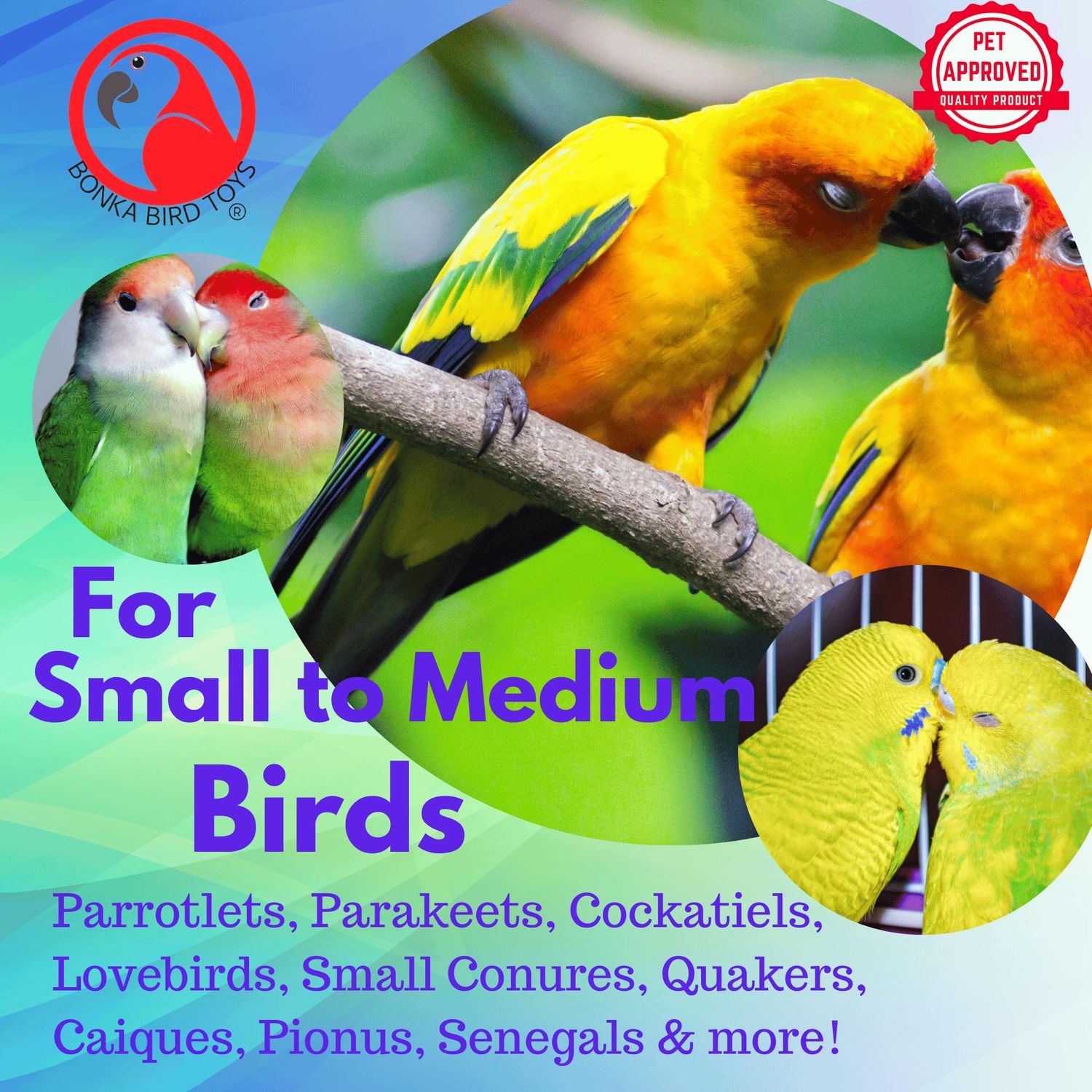 Bonka Bird Toys 1653 Chewy Bag 8" High by 4" Wide Medium Parrot Shredder Forage Cage Toy, Conure, Pionus, Lories, and Similar