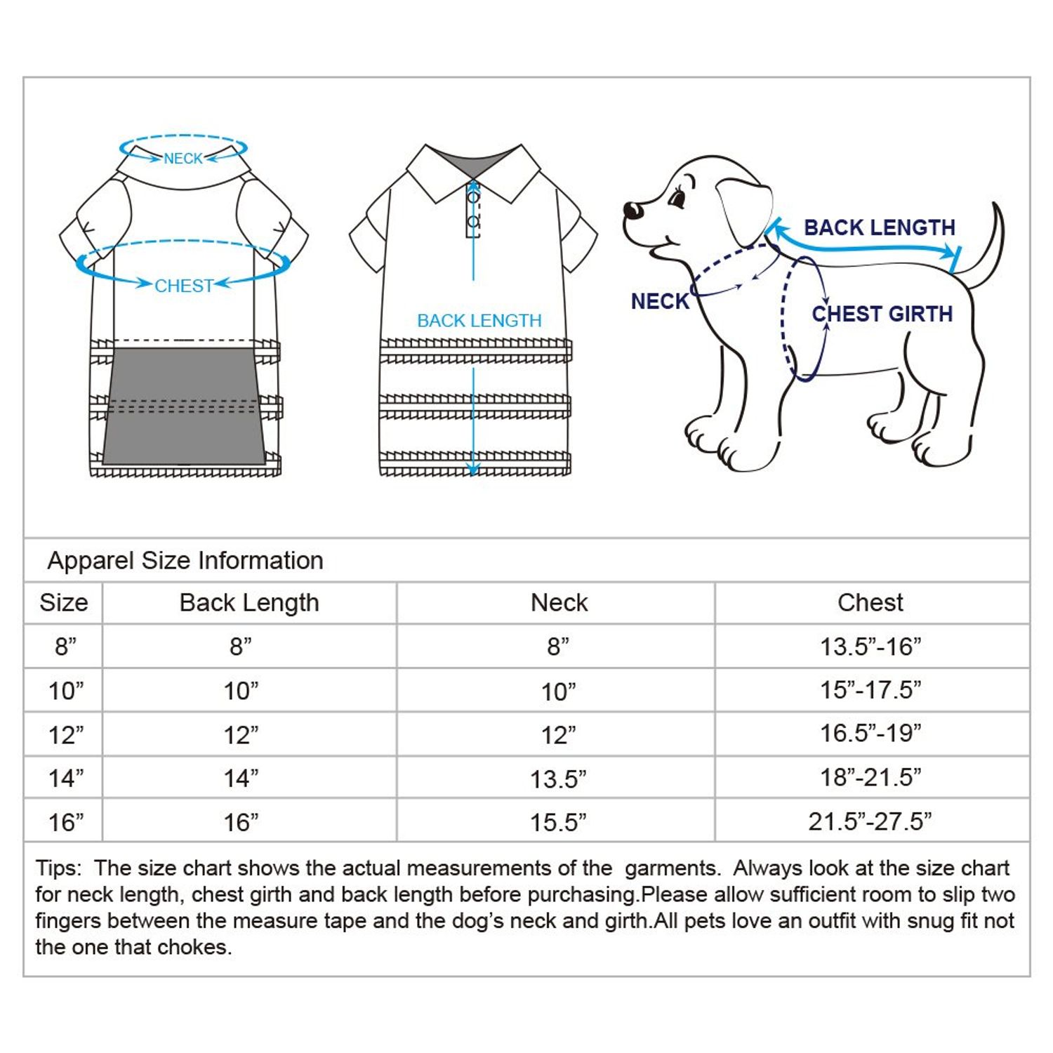 Blueberry Pet Ruffle Polo Cotton Dog Dress, Back Length 12", Pack of 1 Clothes for Dogs