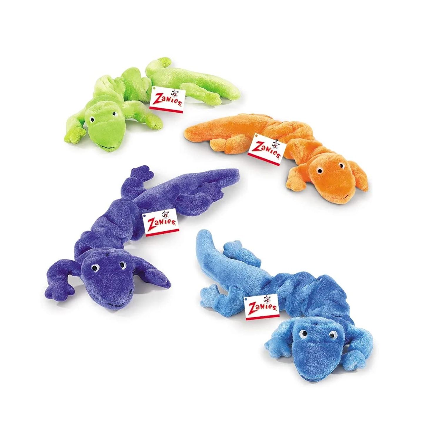 MPP Dog Toy 4 Packs Fun Play Soft Plush Squeaker Cuddly Berber Value Priced Gifts (4 Pack of Embroidered Heart Bones)
