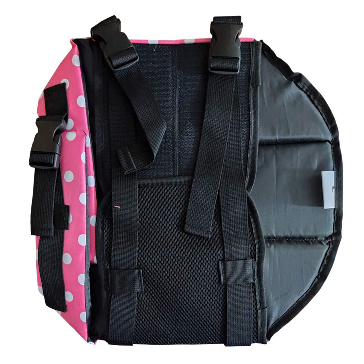 Dog Life Jacket Easy-Fit Adjustable Belt Pet Saver Swimming Safety Swimsuit Preserver with Reflective Stripes for Doggie (M, speckle and Pink)