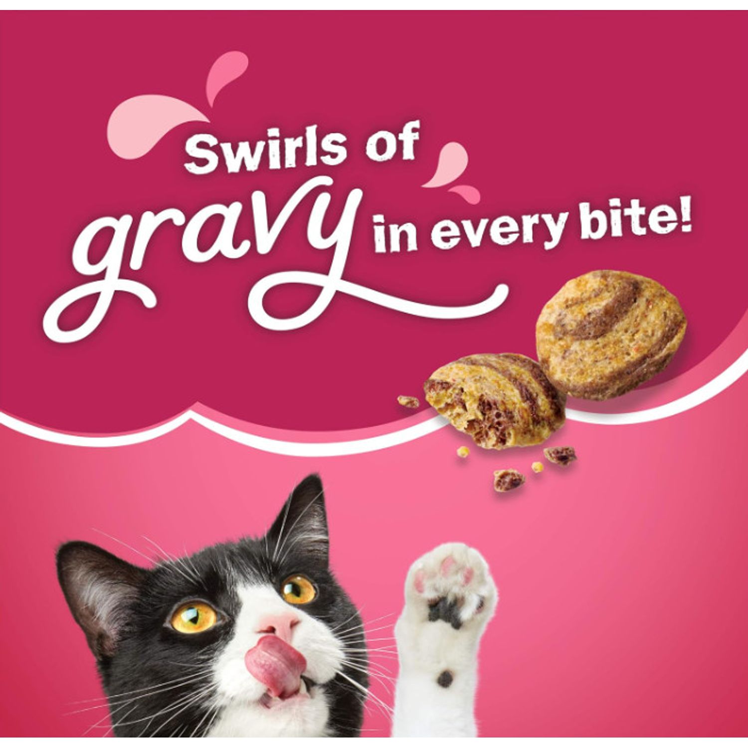 Friskies Gravy Swirlers Dry Cat Food - 16 lb. Bag