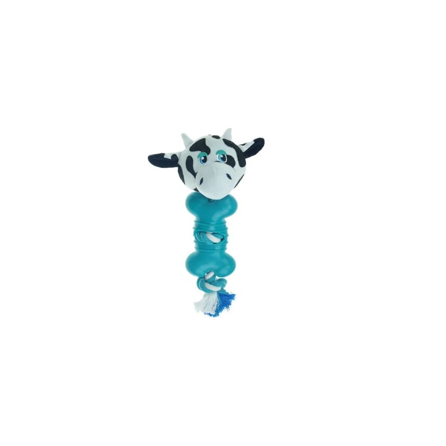 MPP Cute Barnyard Dog Toys Knotted Rope Bone Tug Choose Cow Duck Pig or All 3 10.5" (Pig)