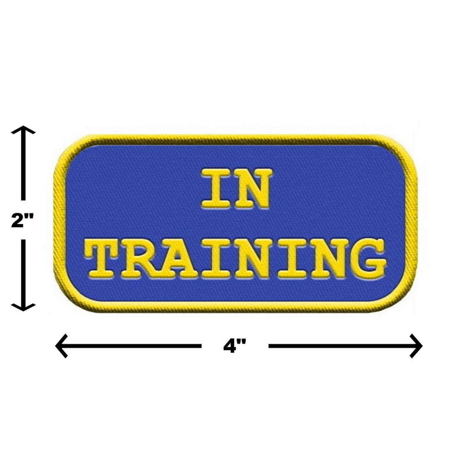 "in Training" Sew On Patch - Includes Five Service Dog Law Handout Cards – for Service Dog Vest or Harness