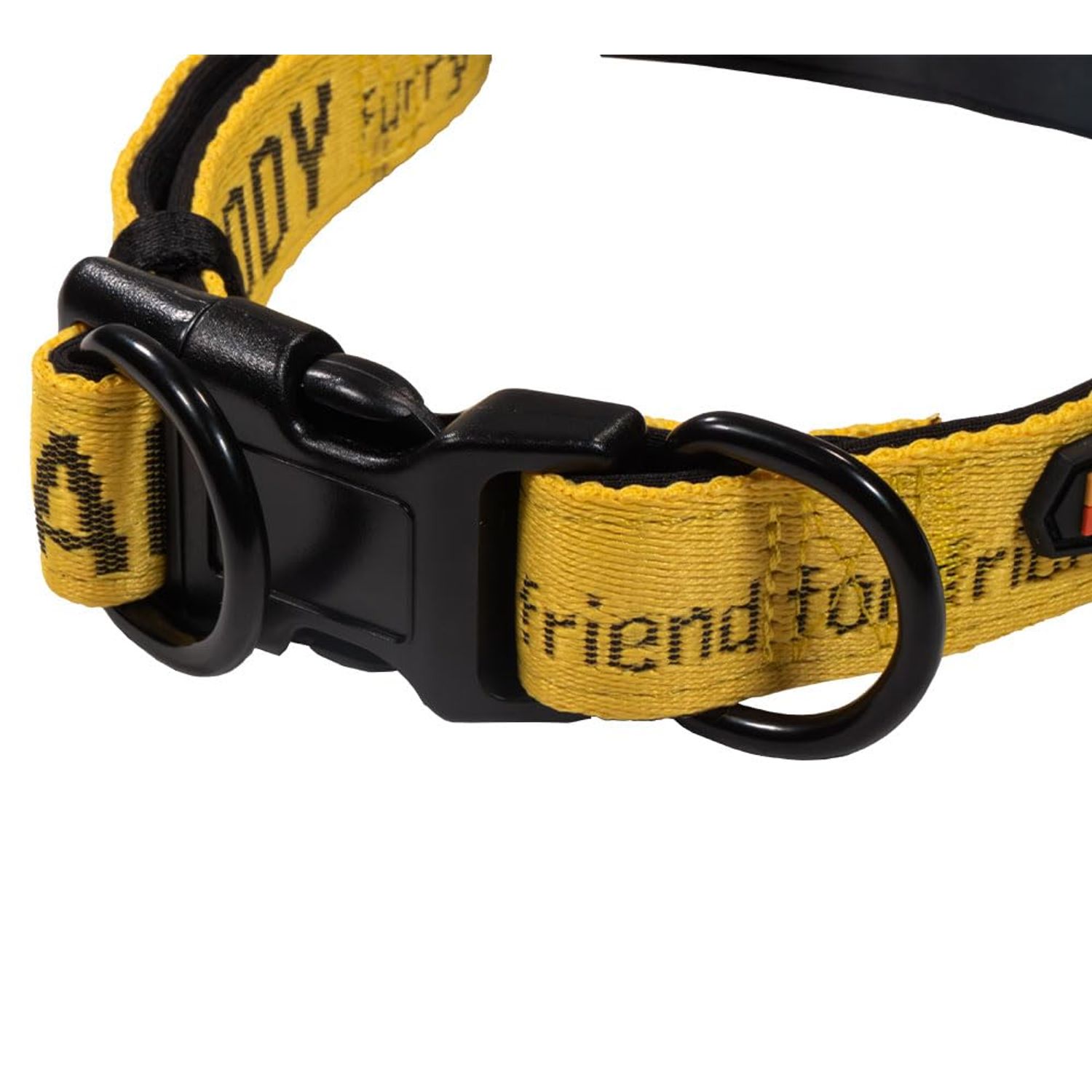 Mytee Products Medium Breed Adjustable Dog Collar, Nylon Car Seat Belt Harness, and Poop Bag Holder Set for Male Female Dogs - Neoprene Padded Collar, Leak-Proof Waste Bag Dispenser