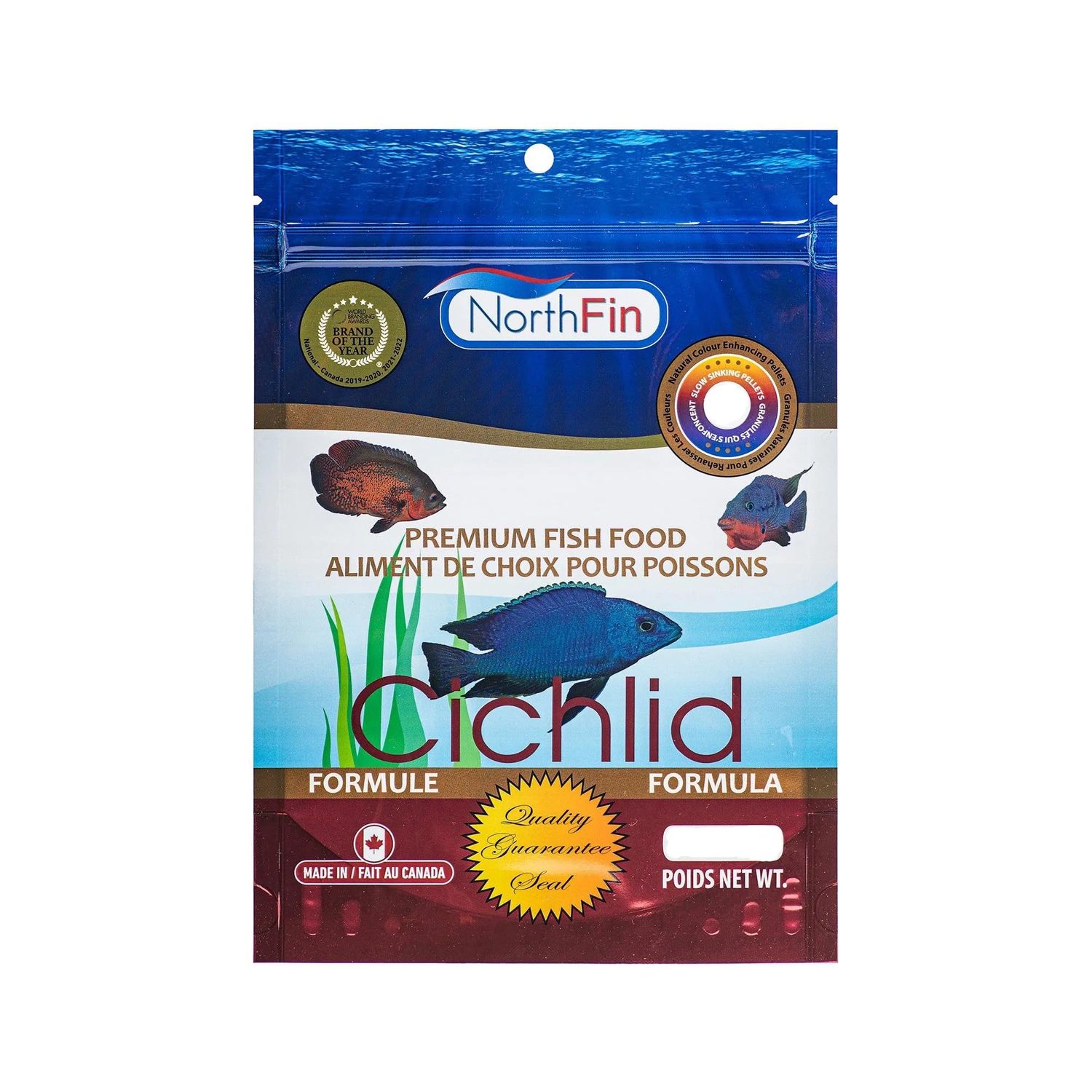 Northfin Fish Food Cichlid Formula Slow Sinking Pellets (2mm 100g)