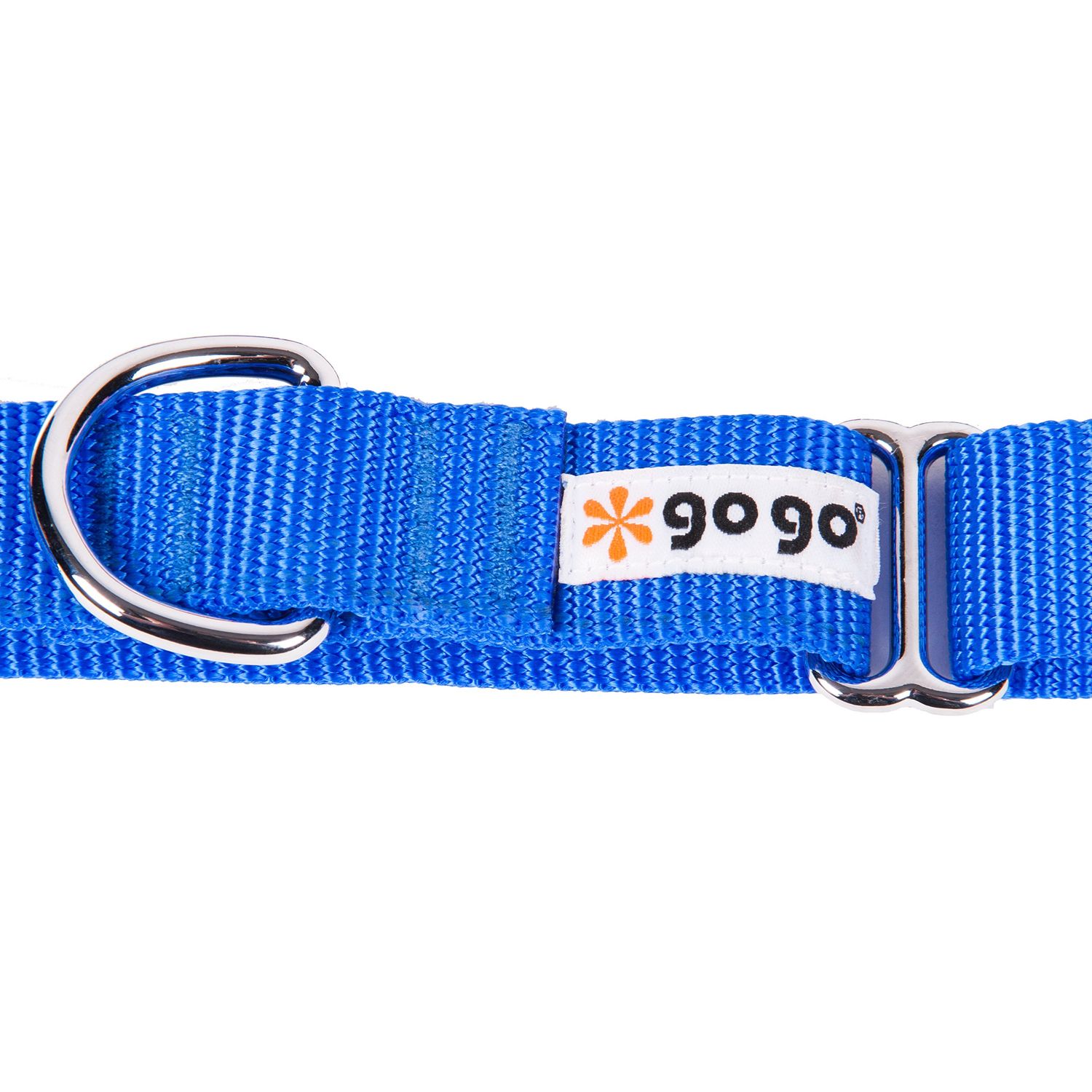 GoGo Pet Products GoGo 3/8-Inch Martingale Dog Collar, X-Small, Blue