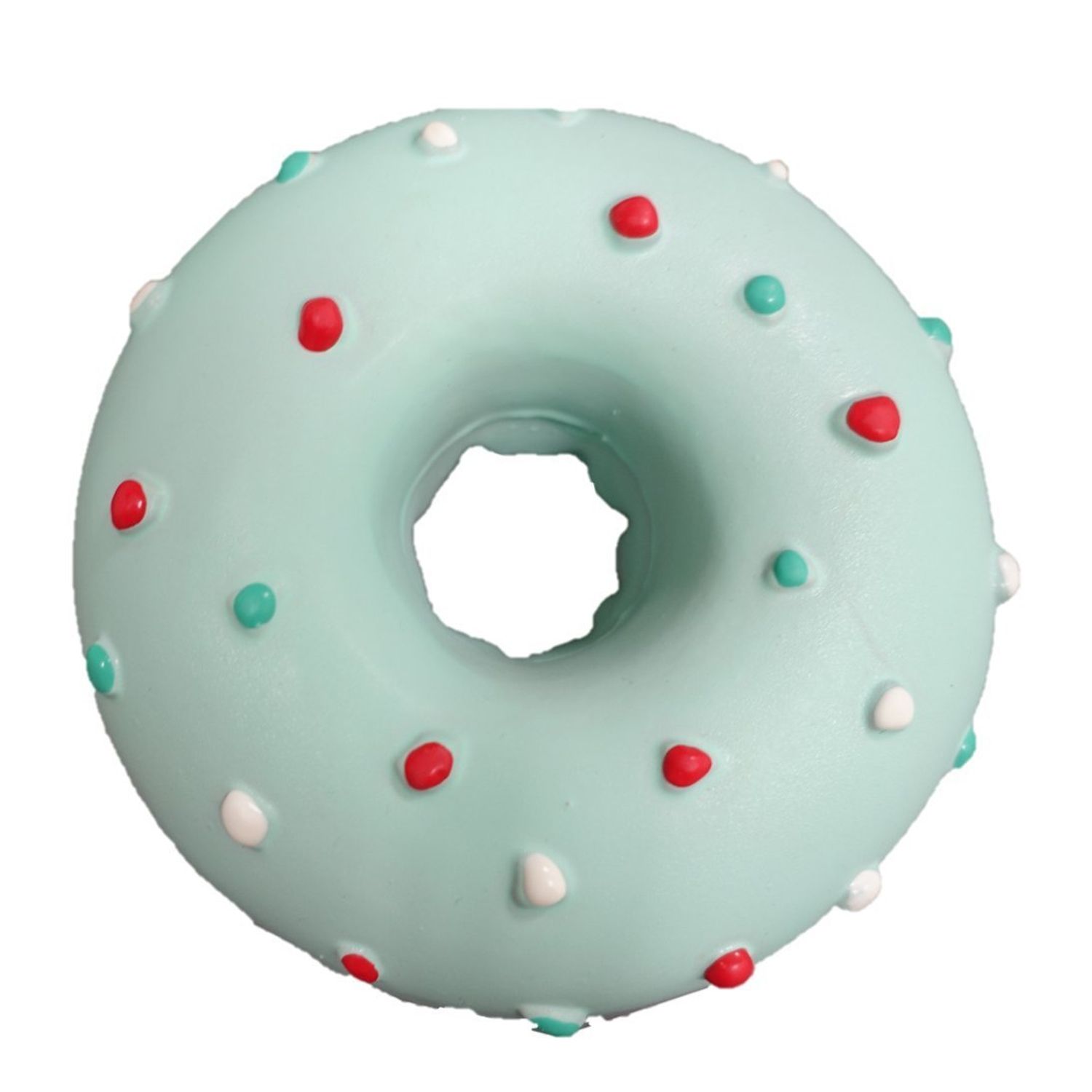 Latex Donut Dog Toy (Blue)