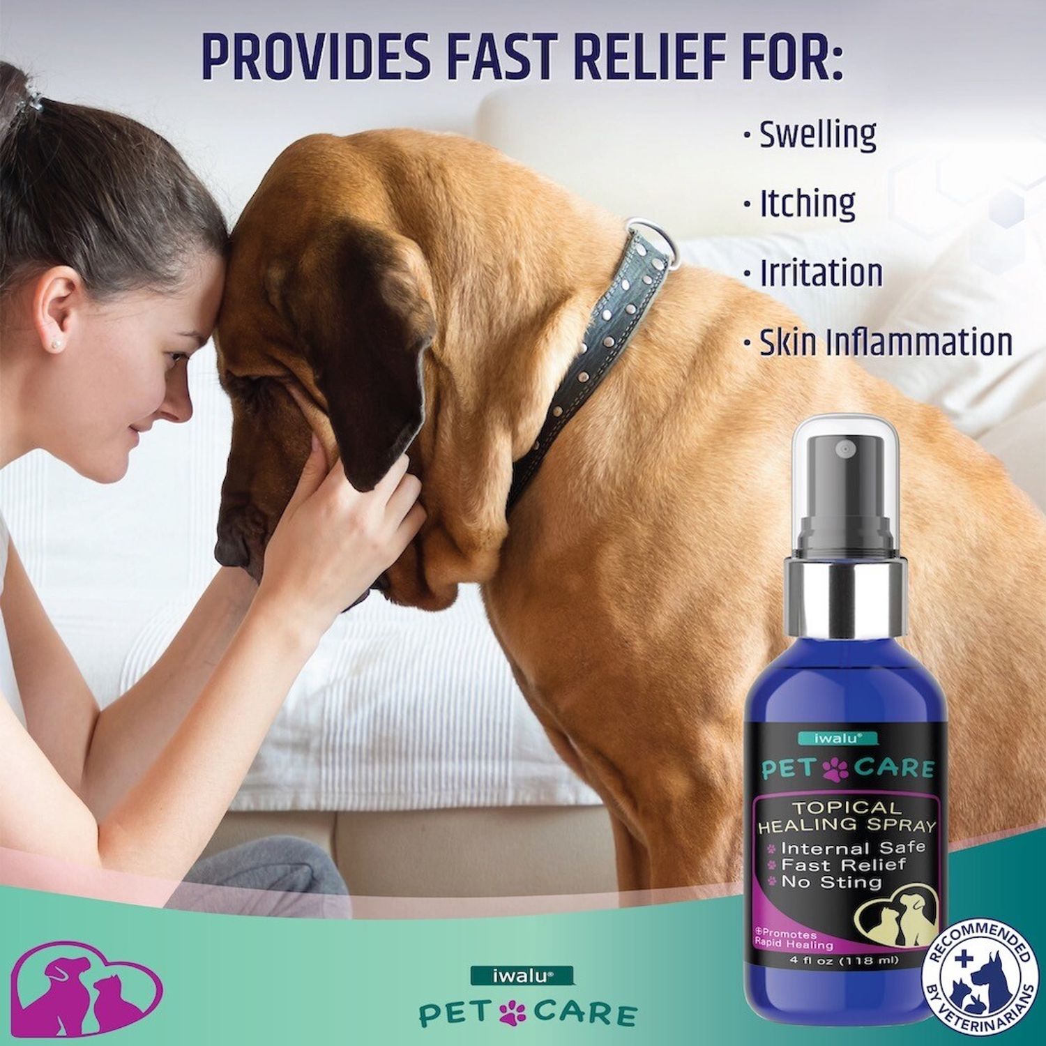 HOT SPOT DOG TREATMENT Soothe Skin Anti fungal Fast Acting Rash Itch Relief