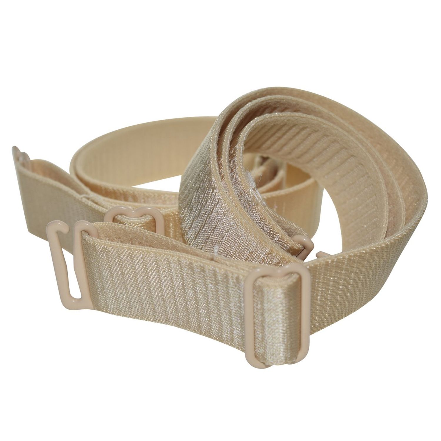 DoHope 18mm Width Band Shoulder Bra Straps Elastic Adjustable Black White Beige 3 Pairs