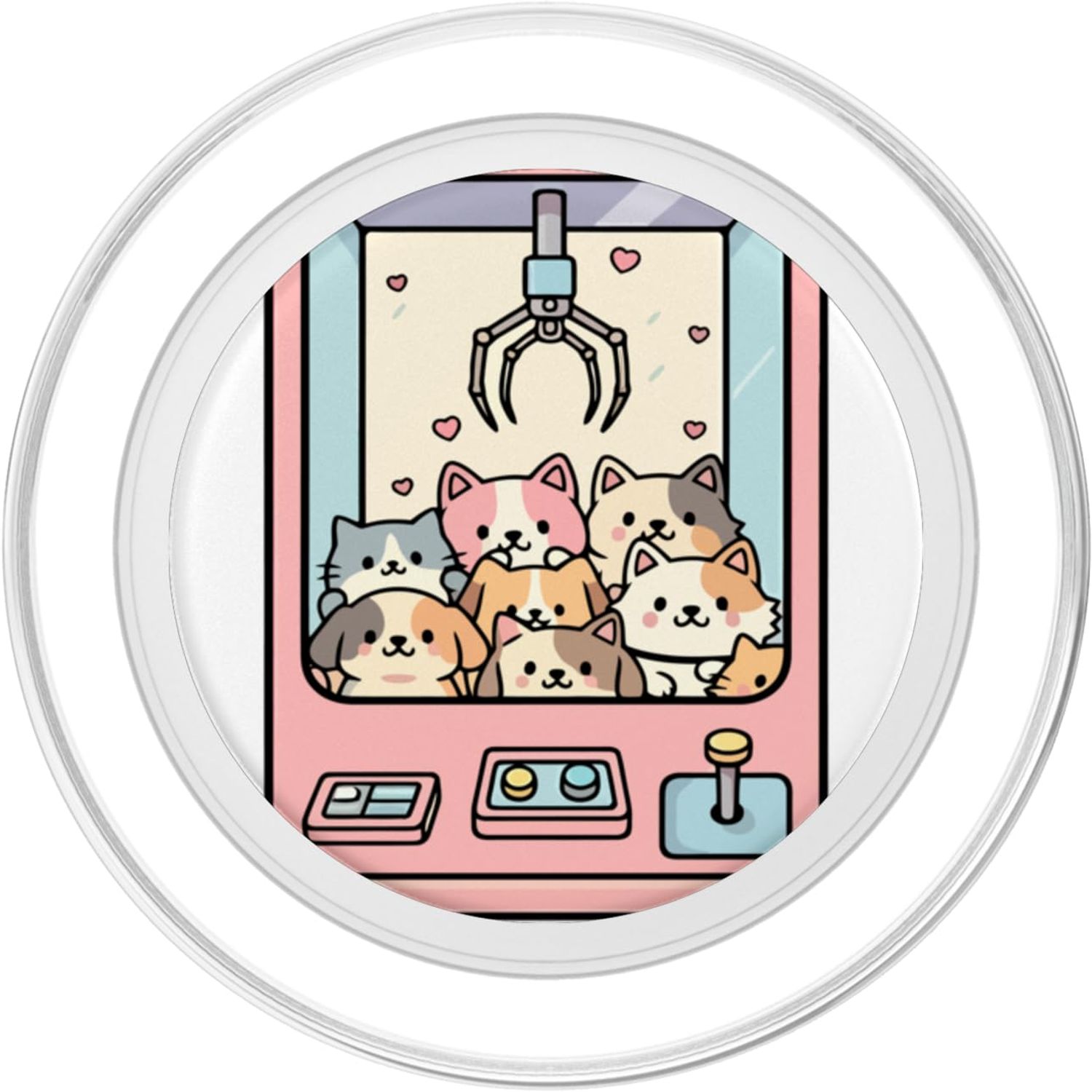 Kawaii Cat Toy Crane Claw Machine PopSockets PopGrip for MagSafe