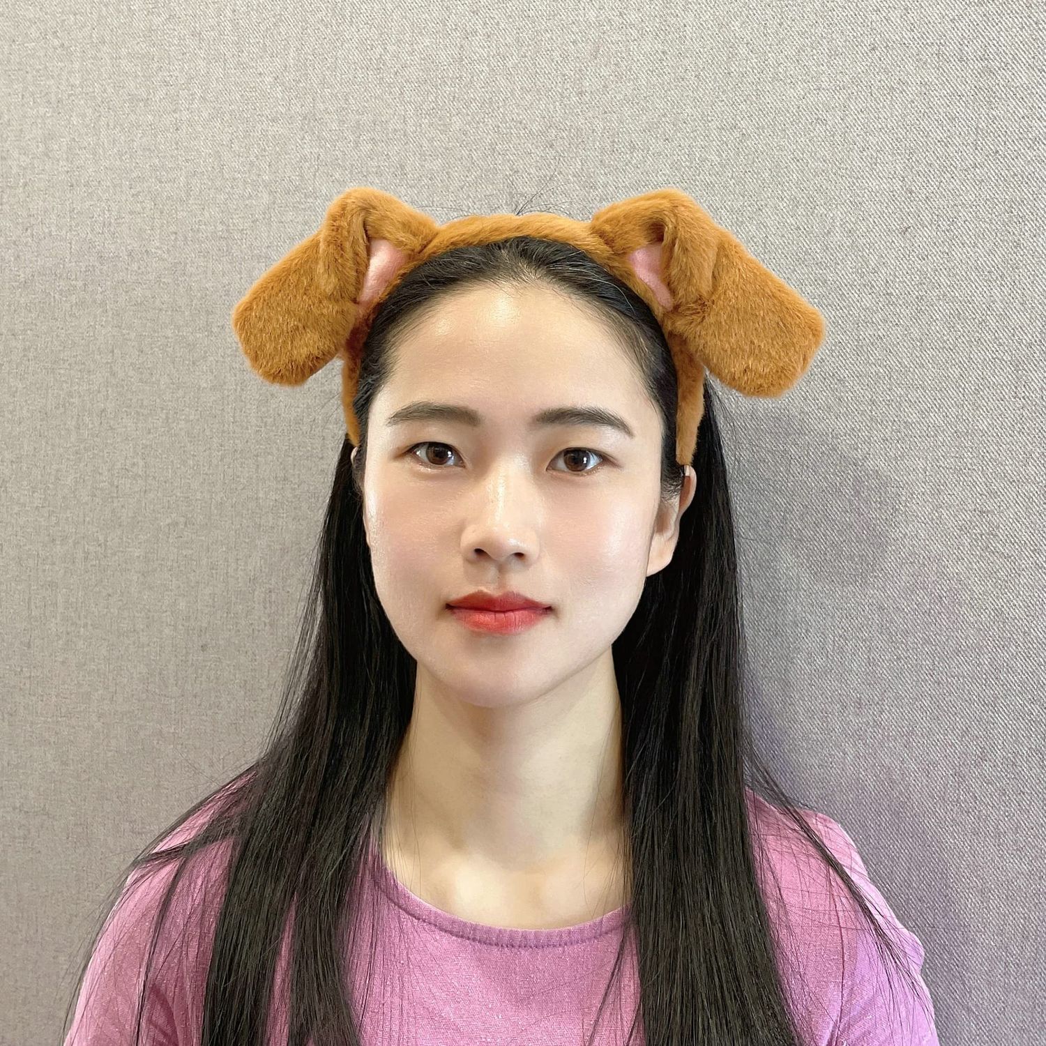 Olivemont Dalmatian ears headband for dog costume (brown)