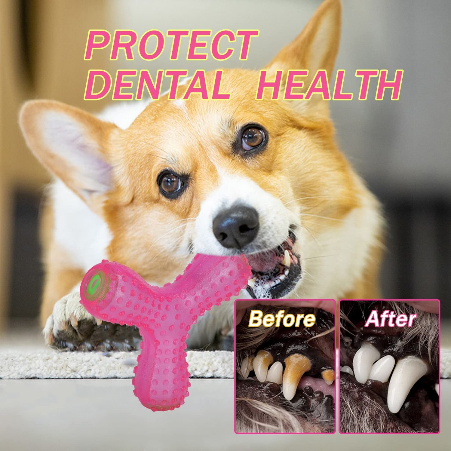 YHBRAK Dog Toy Latex Rubber Dog Toy Rubber Sound Toy Interactive Dog Latex Toy Dog Educational Toy