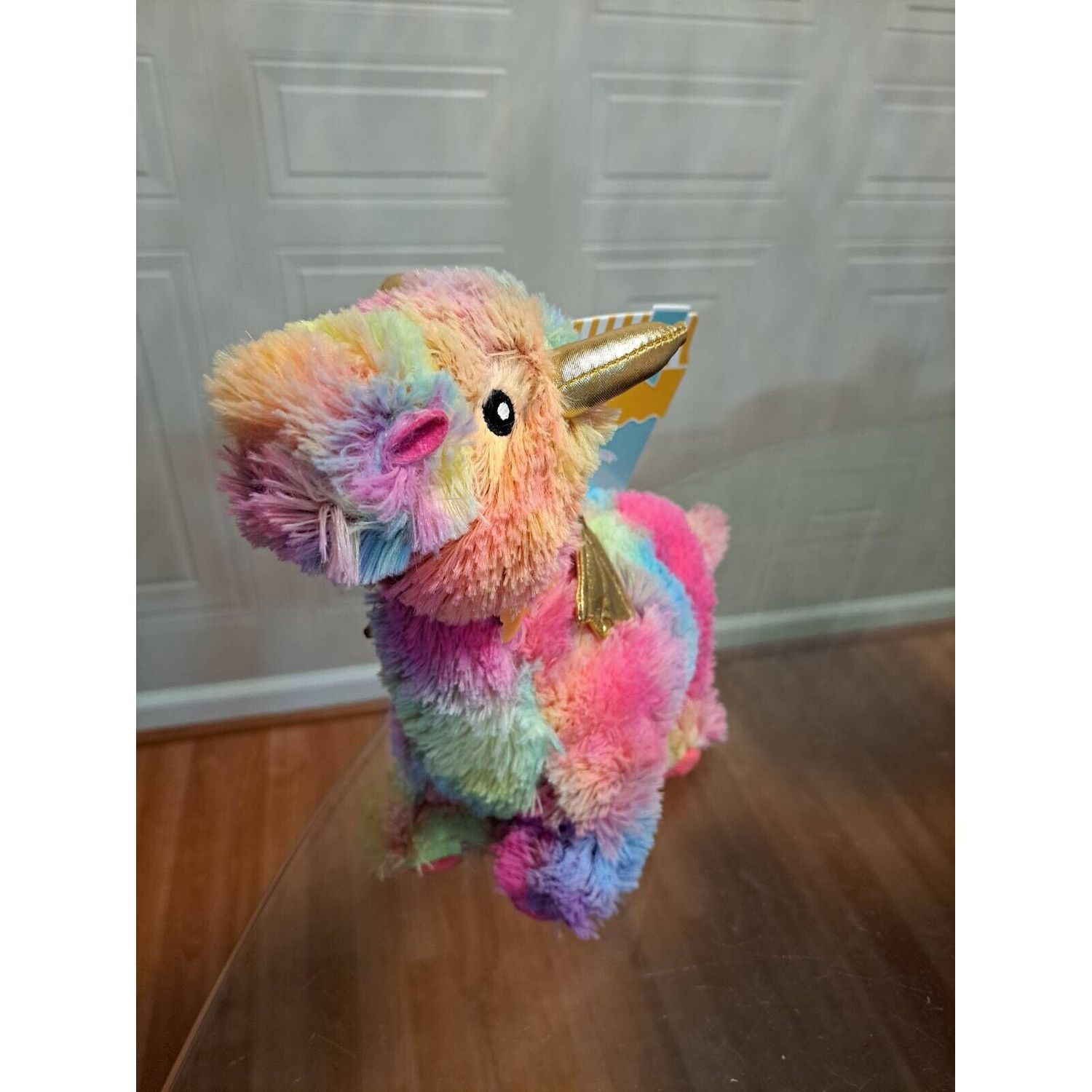 Fringe Best Dog Toy Box Norbert Multicolor Dragon Dog Pet Toy  Squeaker 16”