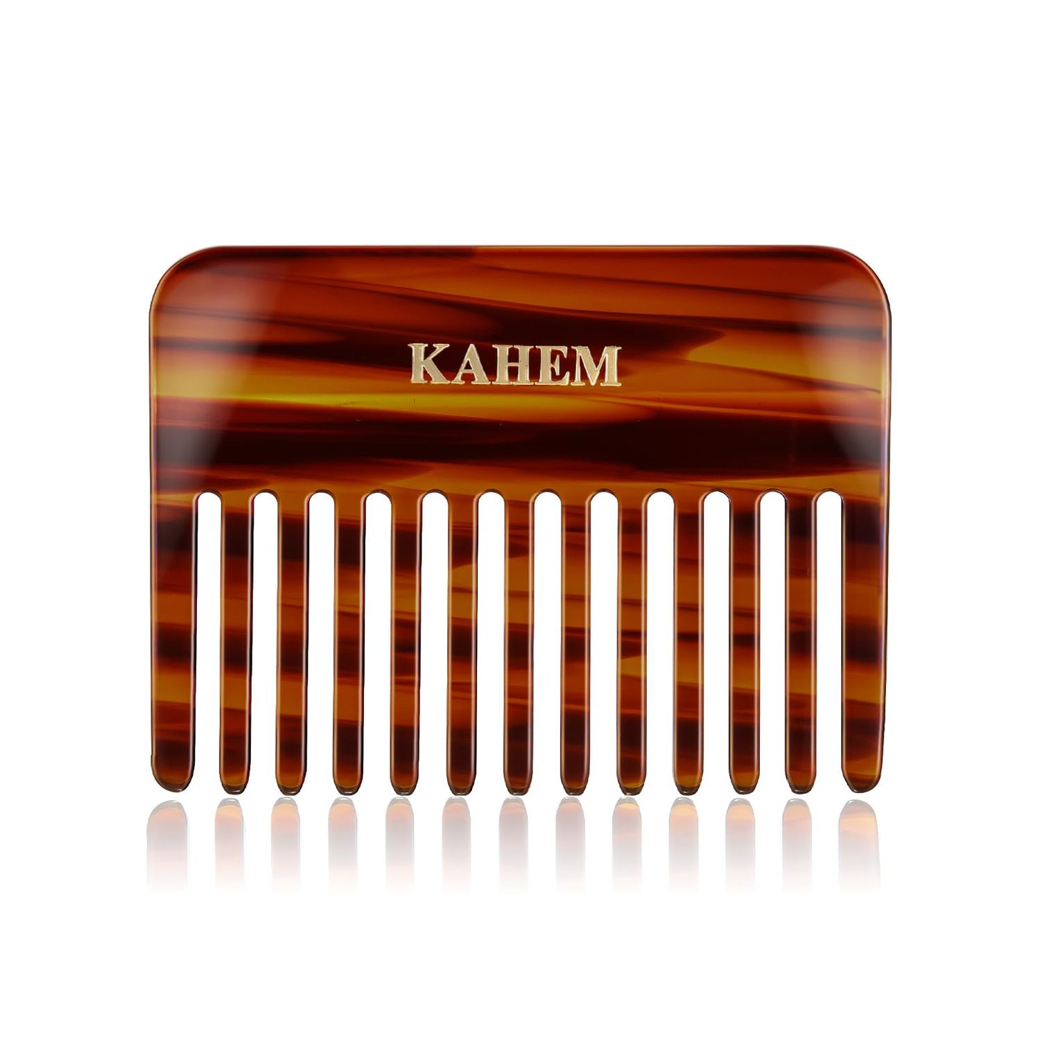 KAHEM Handmade Wide Tooth Comb for curly hair.Small Wide Tooth Comb for Long and short Hair Detangler Comb For Wet and Dry. Professional hair cutting combs-3.74Inch