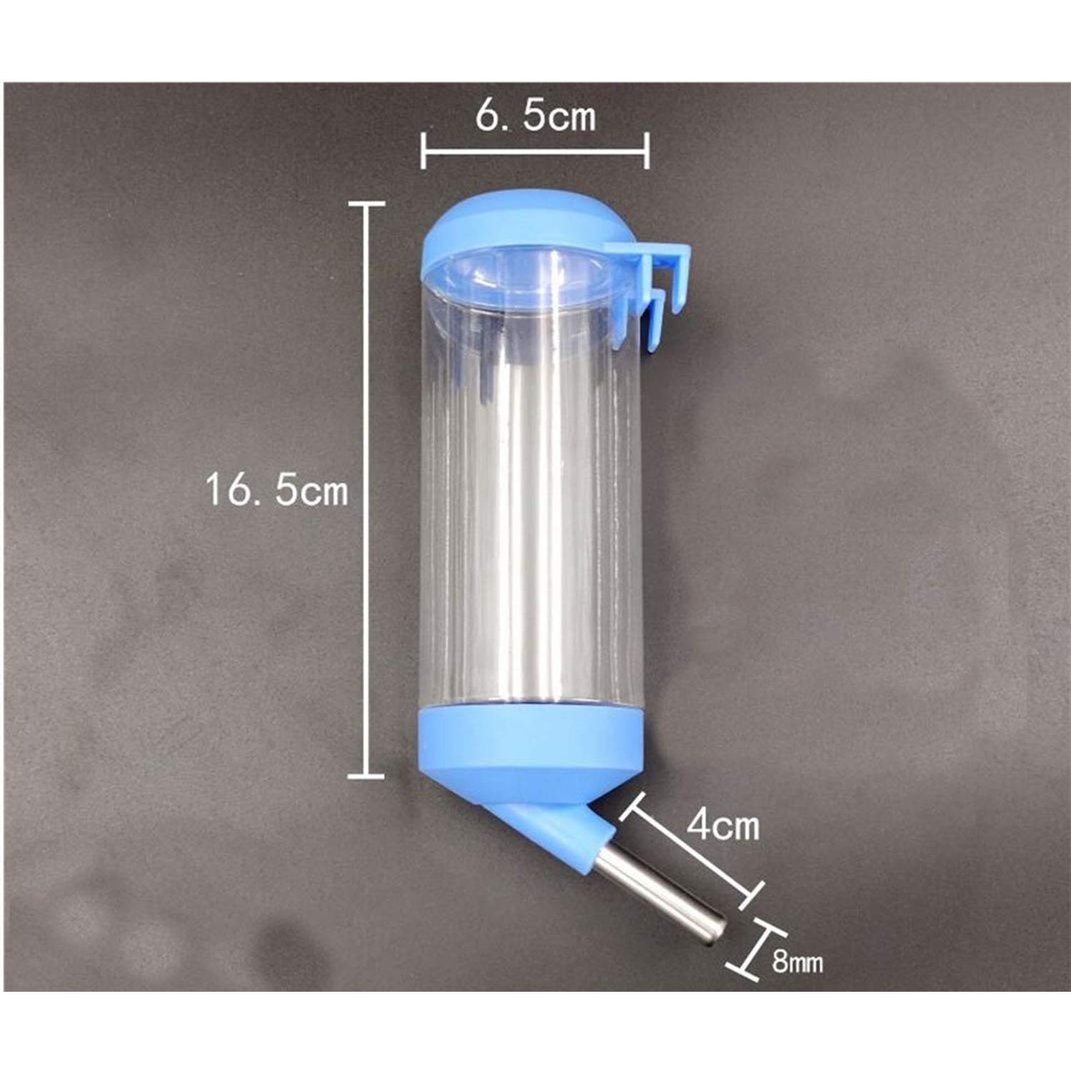 LAPXSNZD 2Pcs 16Oz No Drip Small Animal Water Bottle,Bpa Free Best Water Bottle for Small Pet/Bunny/Ferret/Hamster/Rabbit(Colors are Random)