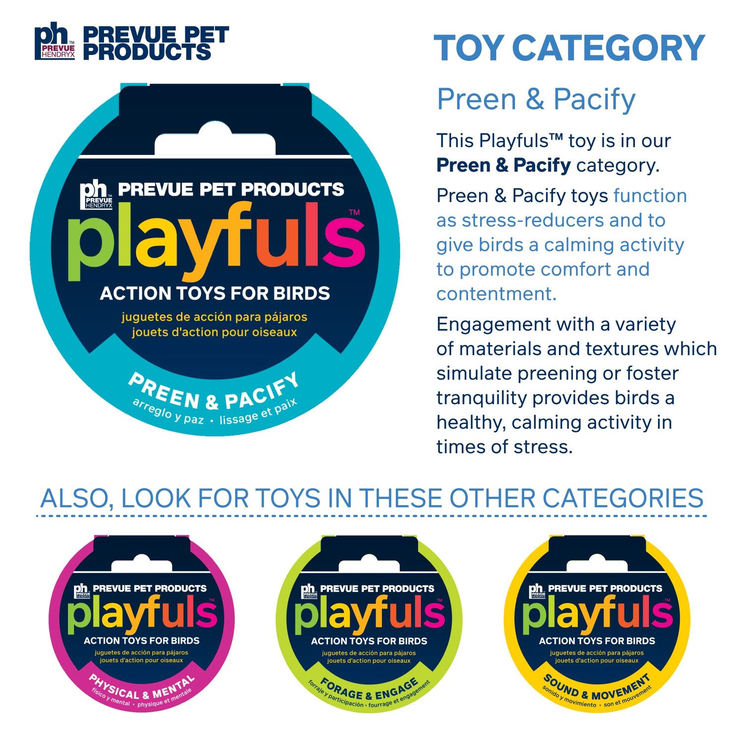 Prevue Pet Products 62636 Calypso Creations Over The Rainbow Bird Toy, Multi, Medium