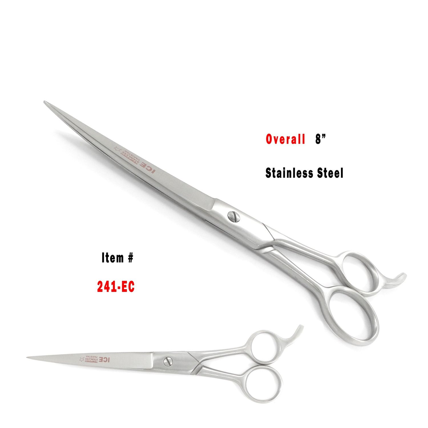 8" CARE USA Pet Dog Grooming Shears * Curved * Japan Steel