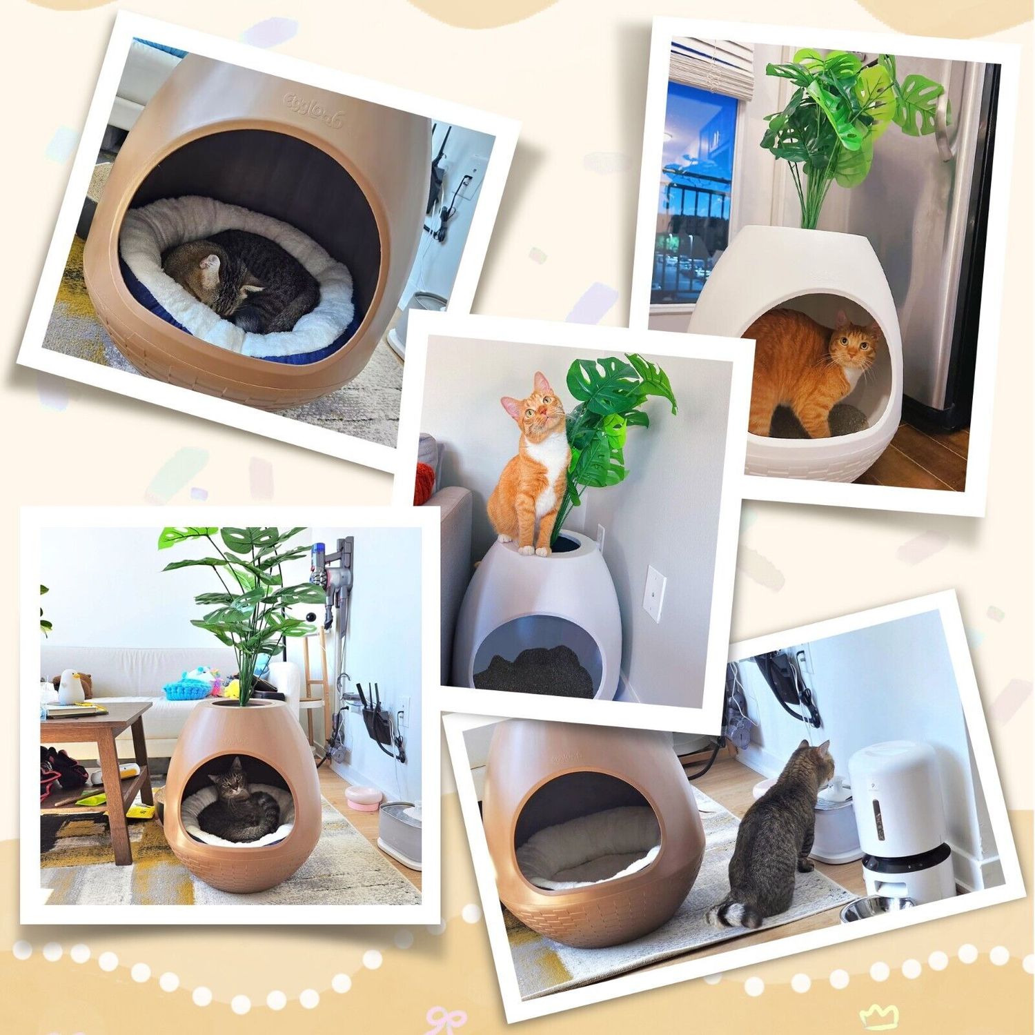 Hidden Cat Litter Box with Artificial Plant Enclosure DIY Litter Box Furniture