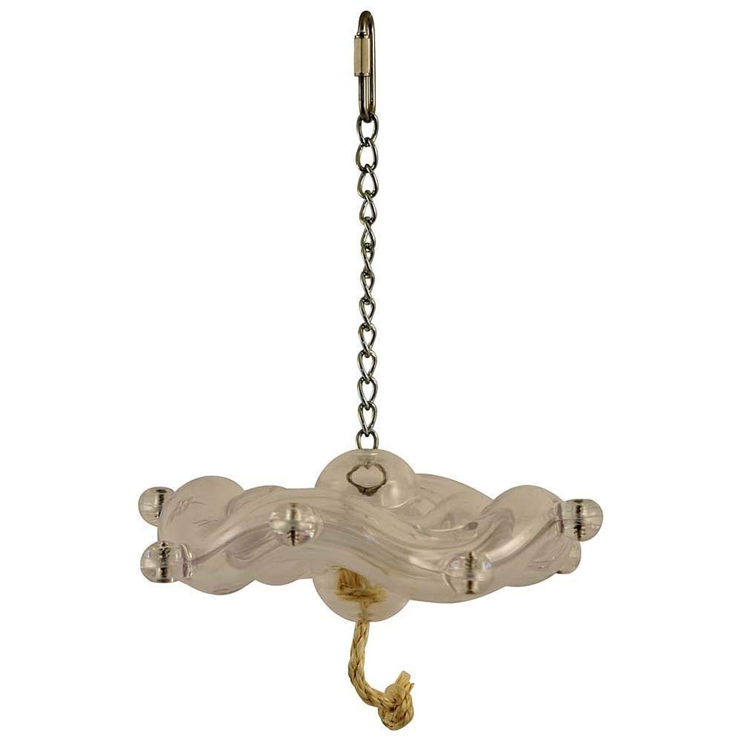 Featherland Paradise Creative Foraging Systems Tilt a Wheel Hanging Treat Dispensing Bird Toy