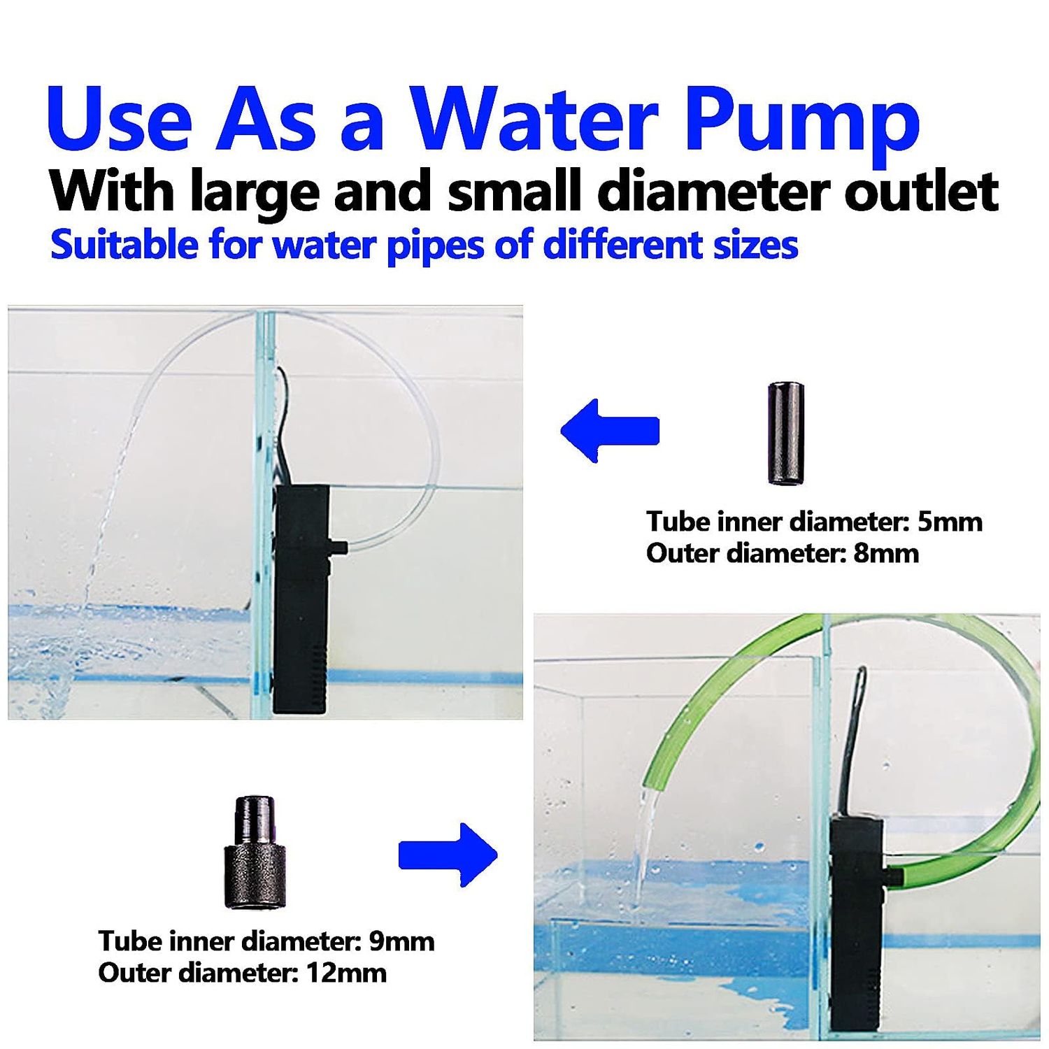 TARARIUM Quiet Betta Fish Filter Aquarium Internal Filter for 2-15 Gallon Fish Turtle Tank Biochemical Small 79 GPH Rain Shower Design 3 in 1 Oxygen Air and Water Pump Multifunctional Submersible