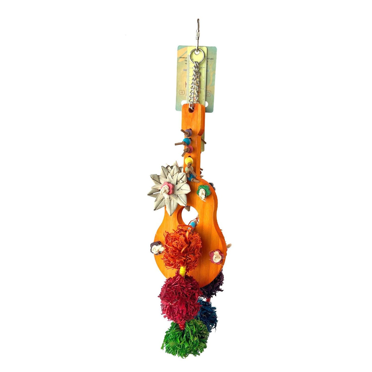 JoJoMonsta Parakeet Toys,Paradise Series Magic Ukulele Handmade Bird Toy Parrot Toy Set