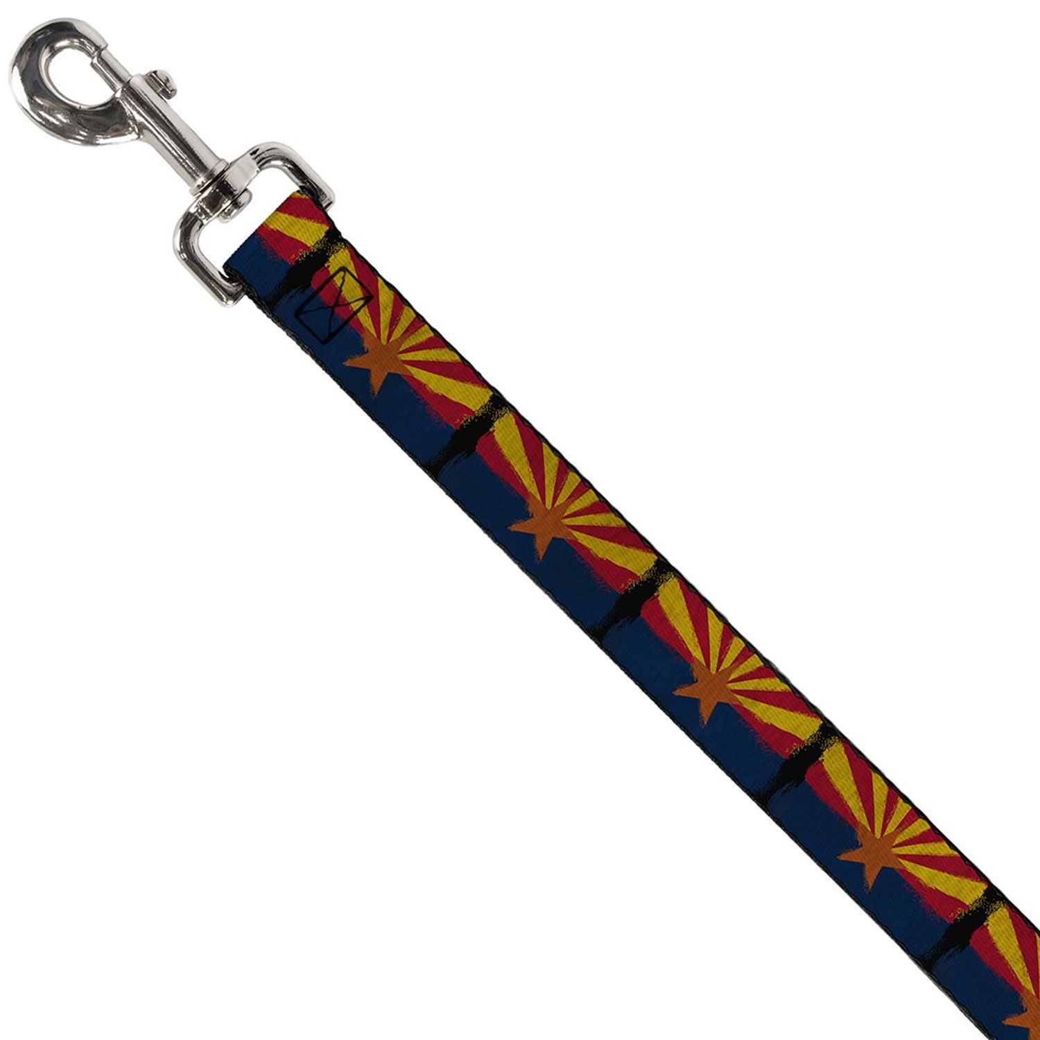 Dog Leash Arizona Flag Distressed Painting 4 Feet Long 1.0 Inch Wide