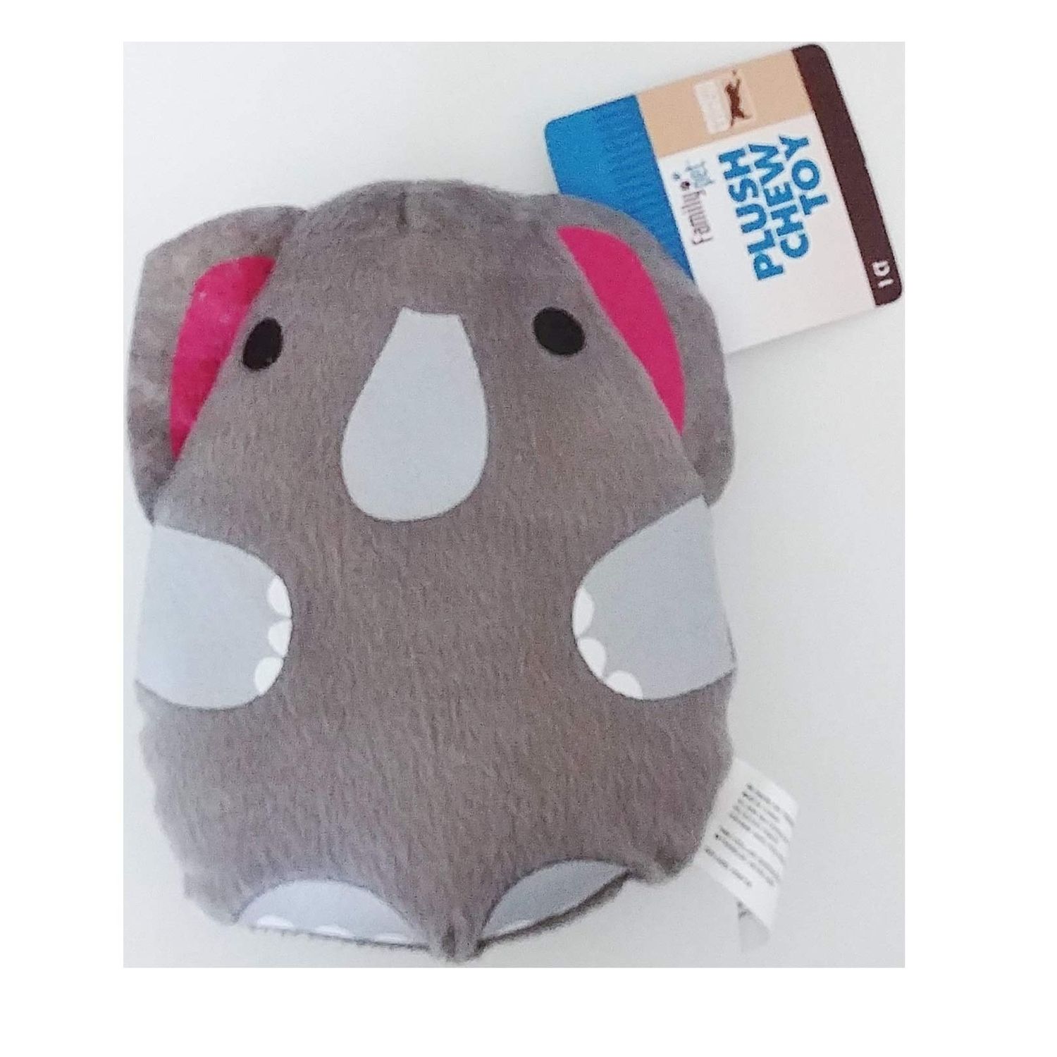 Elephant Shaped Cute Animal Plush Dog Pet Toy with Squeaker
