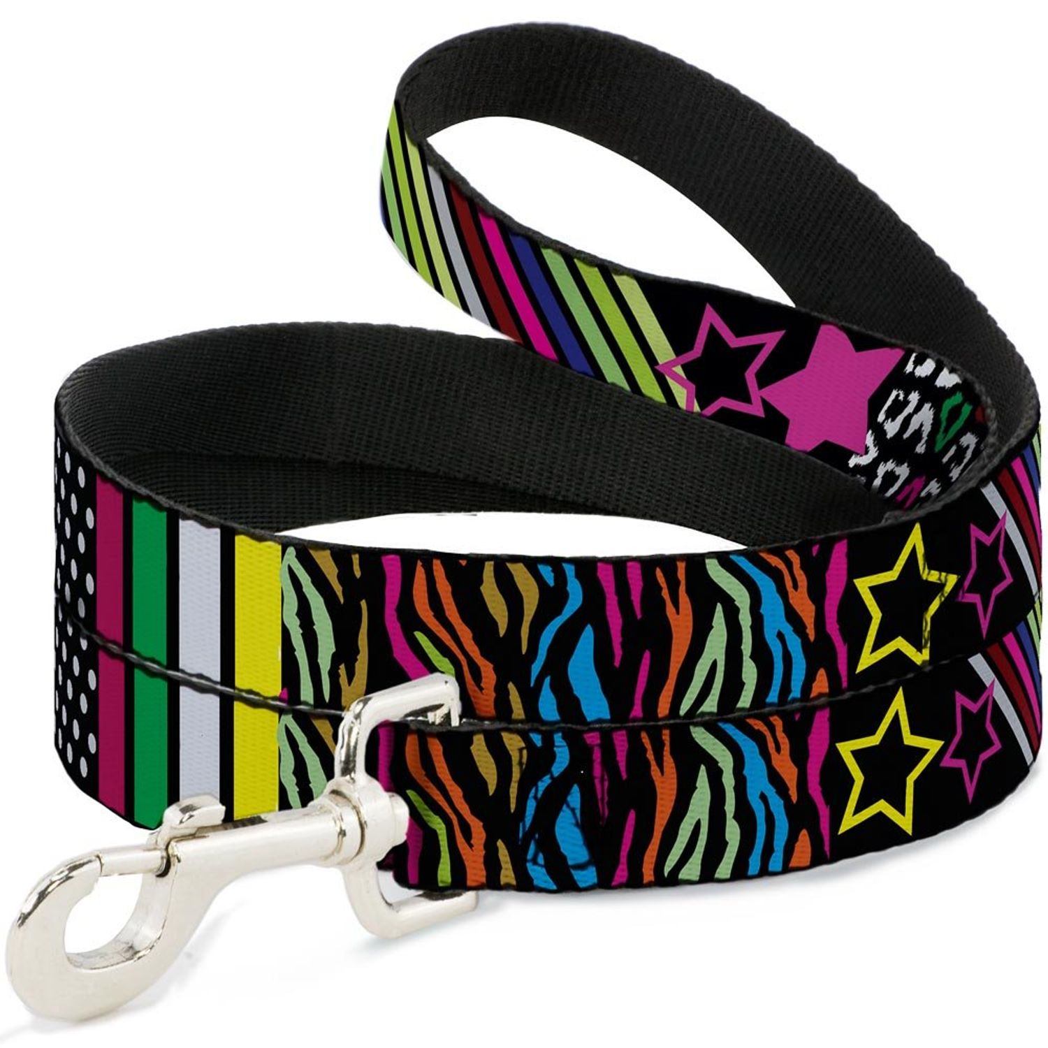 Dog Leash Animal Skins Stripes 1 4 Feet Long 1.0 Inch Wide