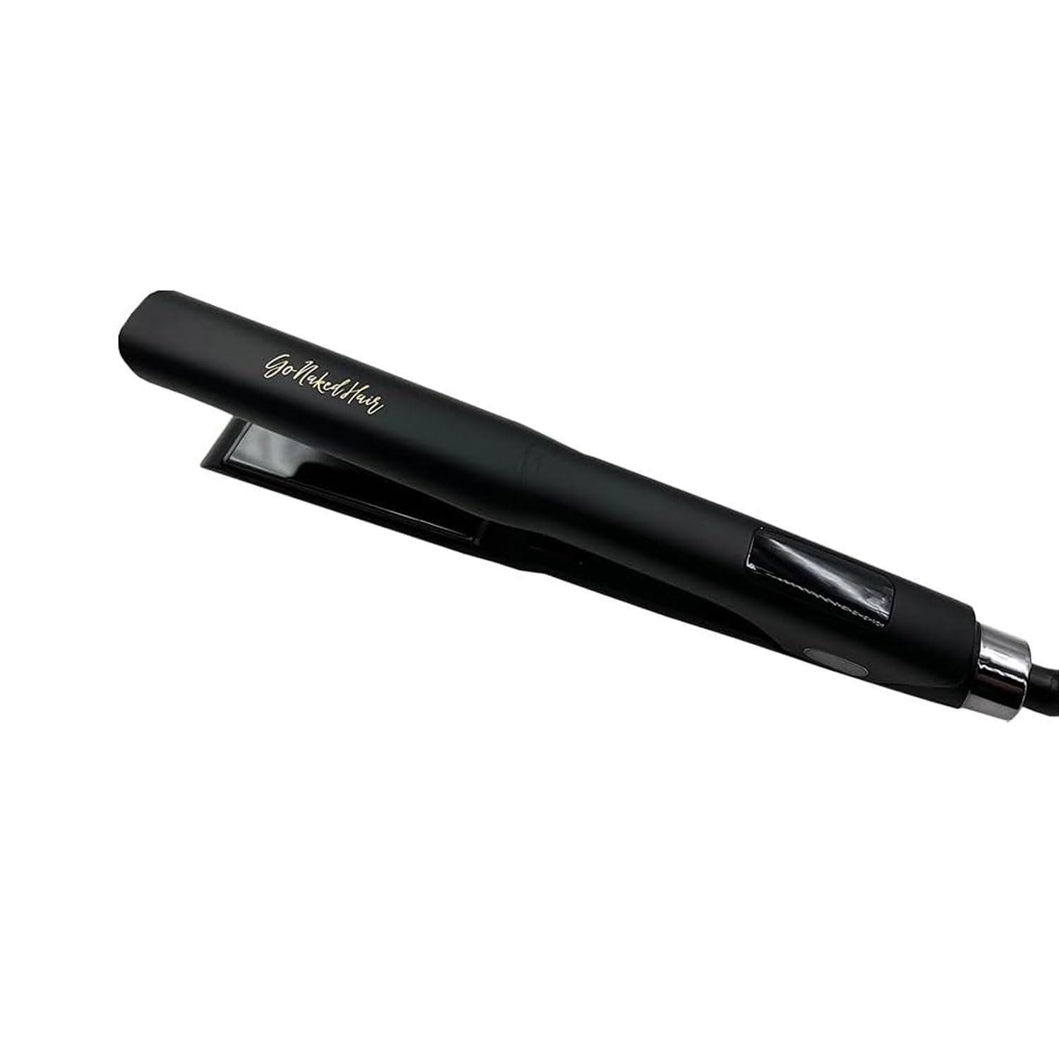 GoNaked Titanium Hair Straightener, Professional Styling Tool for Hair, Salon-Quality High Heat 480 Degree Flat Iron with Carrying Case 1.25" Floating Titanium Plates