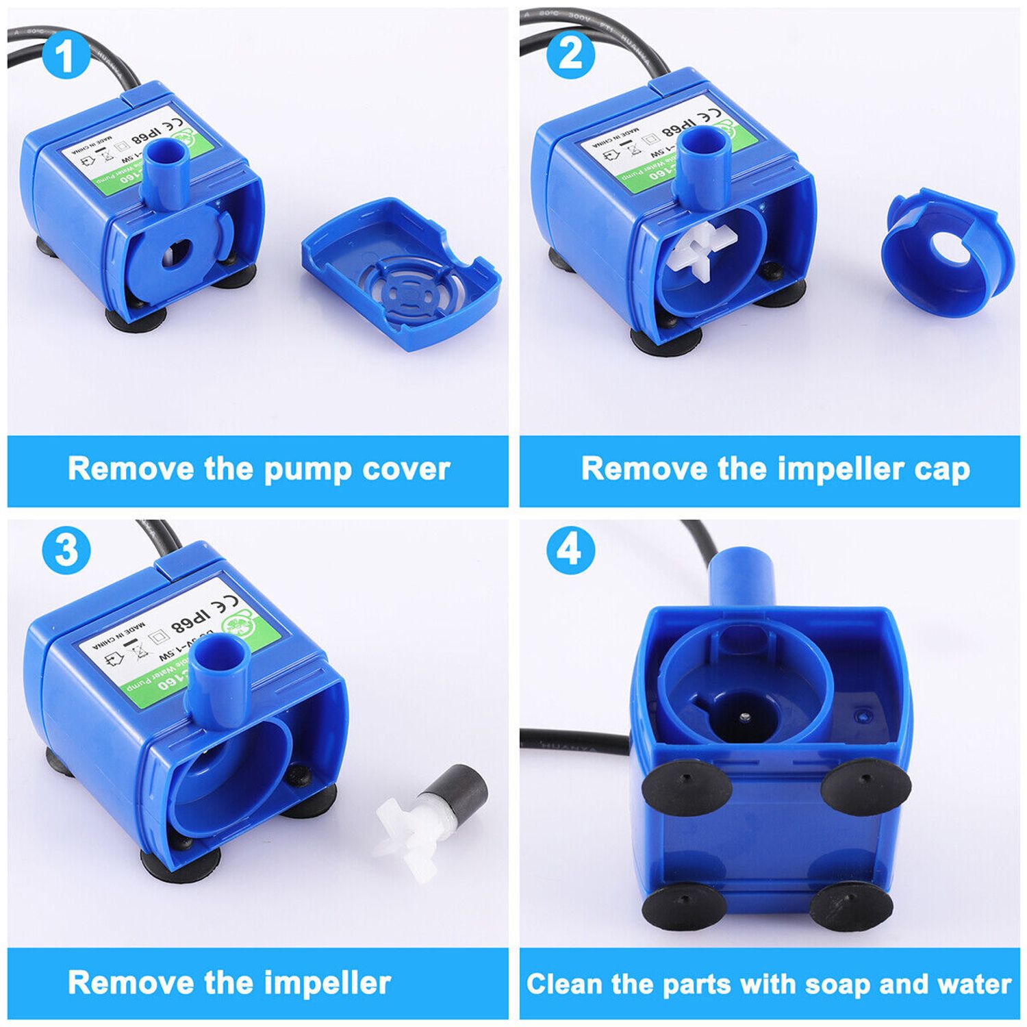 Pet Fountain Pump Replacement Cat Water Fountain Pump for Flower Fountain Automa