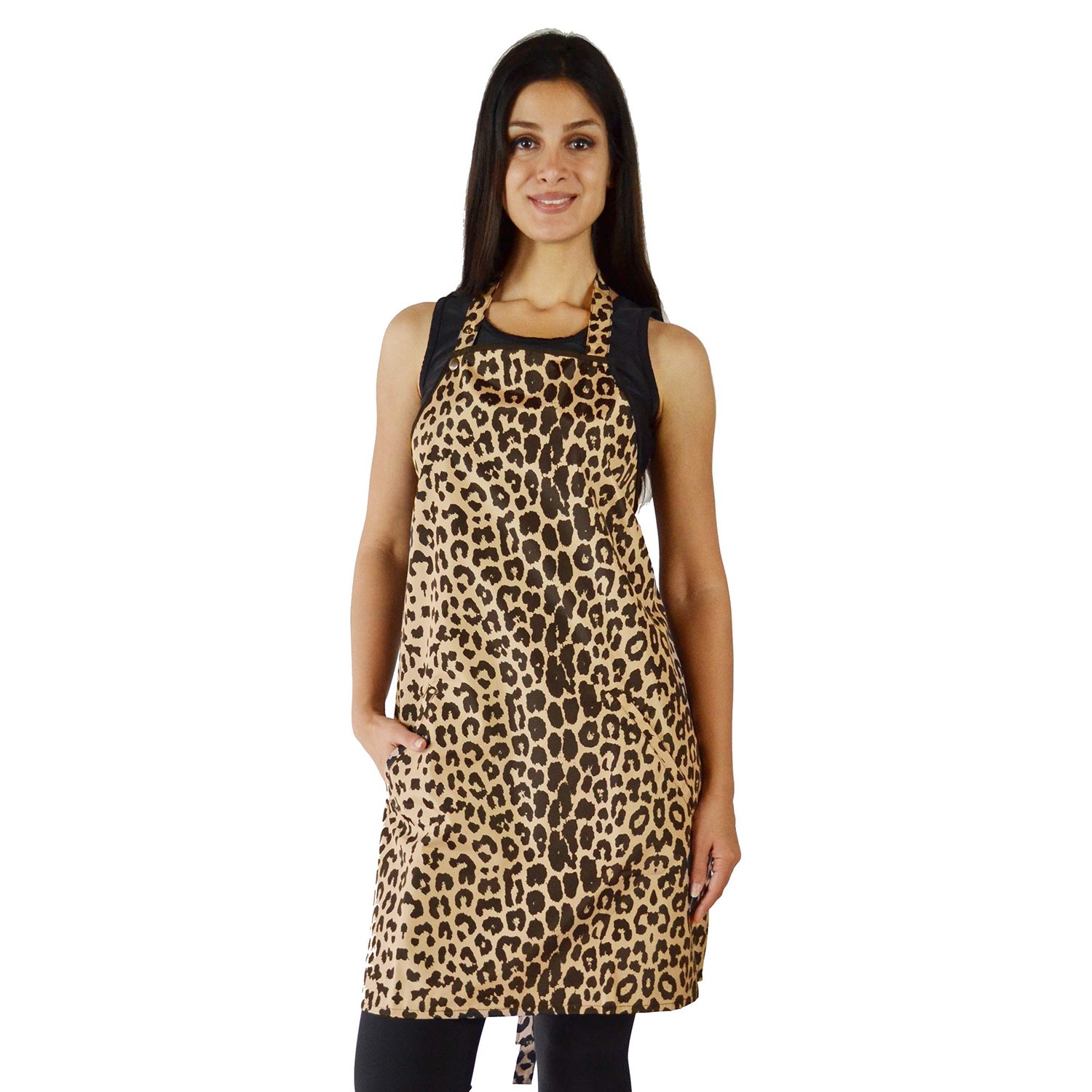 Ladybird Line Leopard Print Waterproof Dog Bather’s Pet Grooming Apron for Pet Groomers and Hair and Beauty - One Size