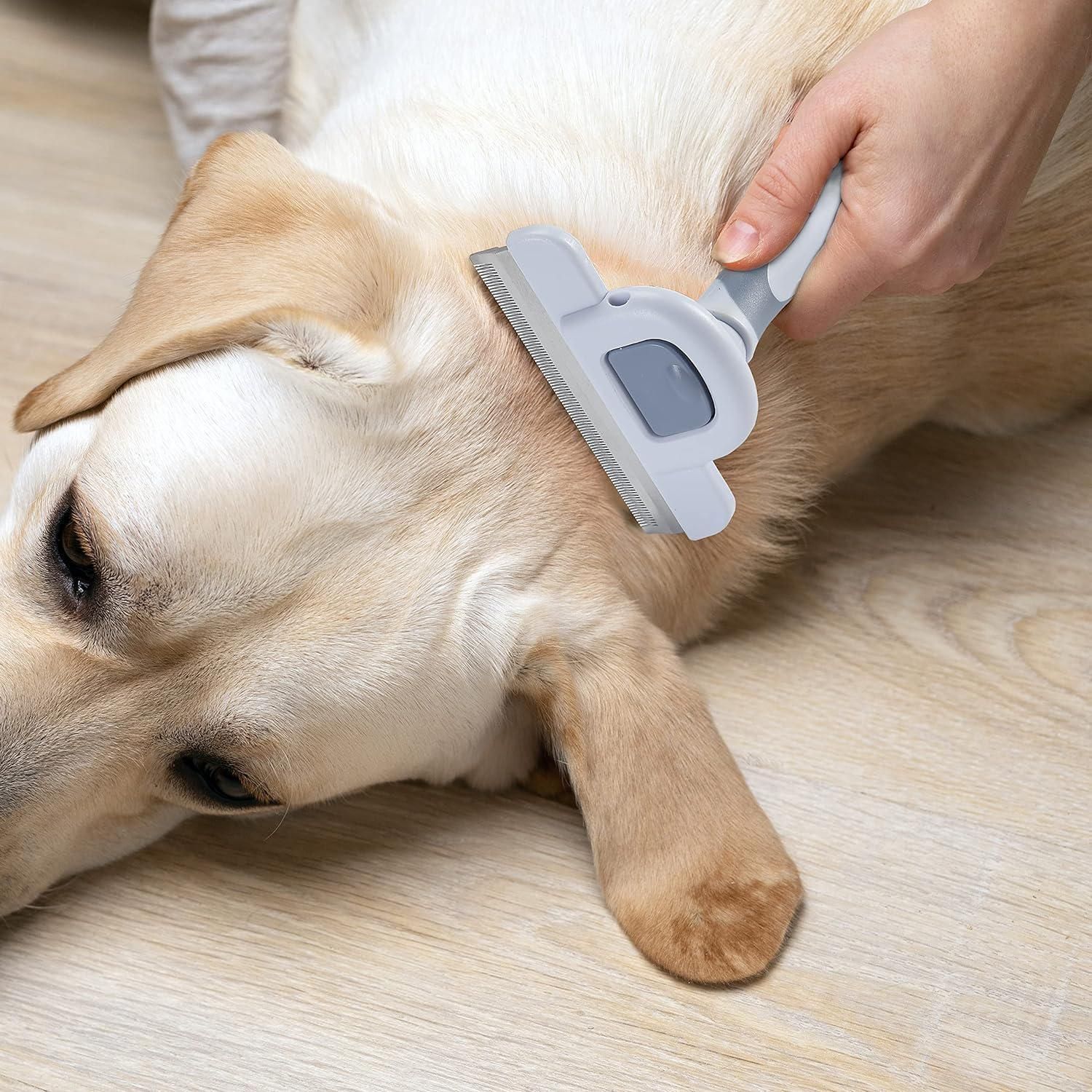 Pet Grooming Brush, Dog Brush for Shedding, Dog Shedding Brush, Dog Deshedding