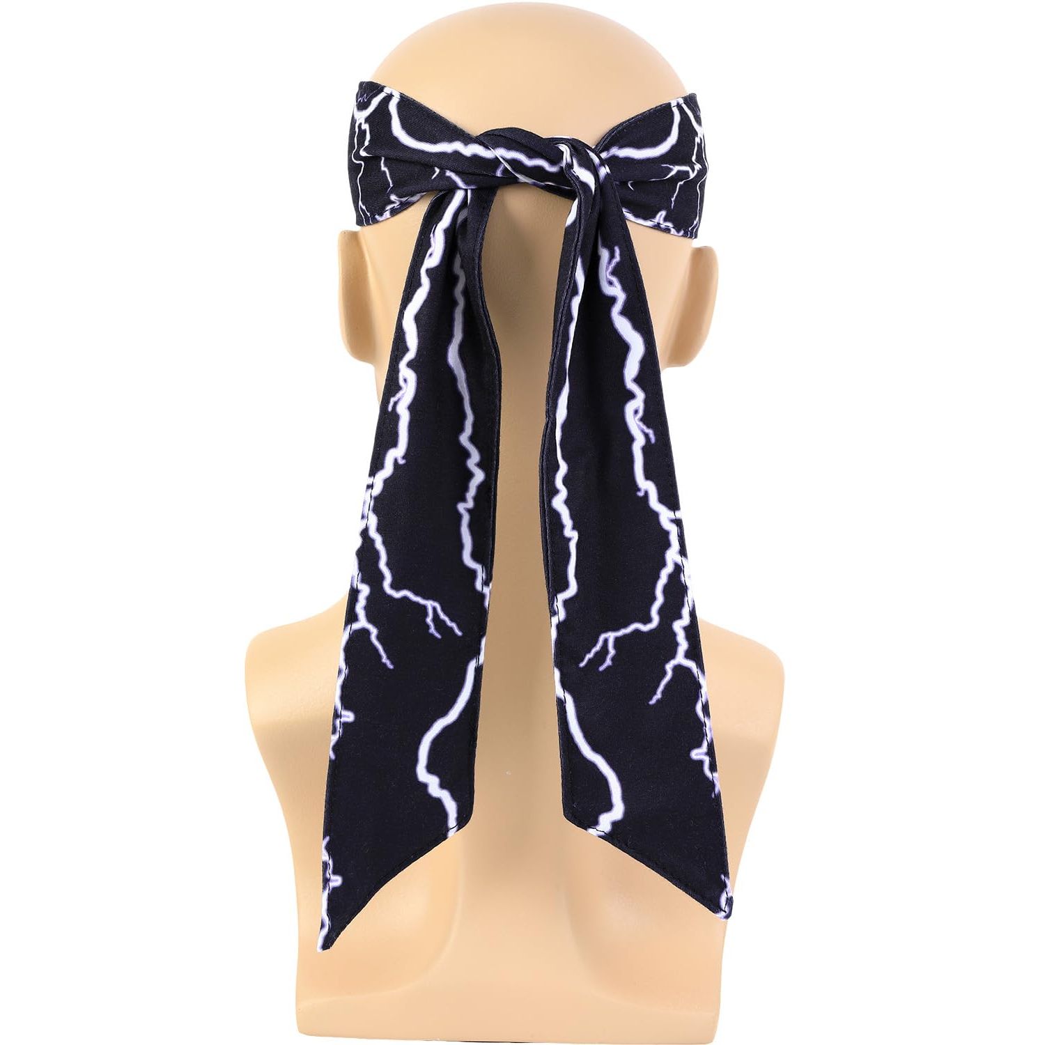 Lightning Costume Headband Bandana Patterns for Men's Kids Movie Cosplay Halloween Party