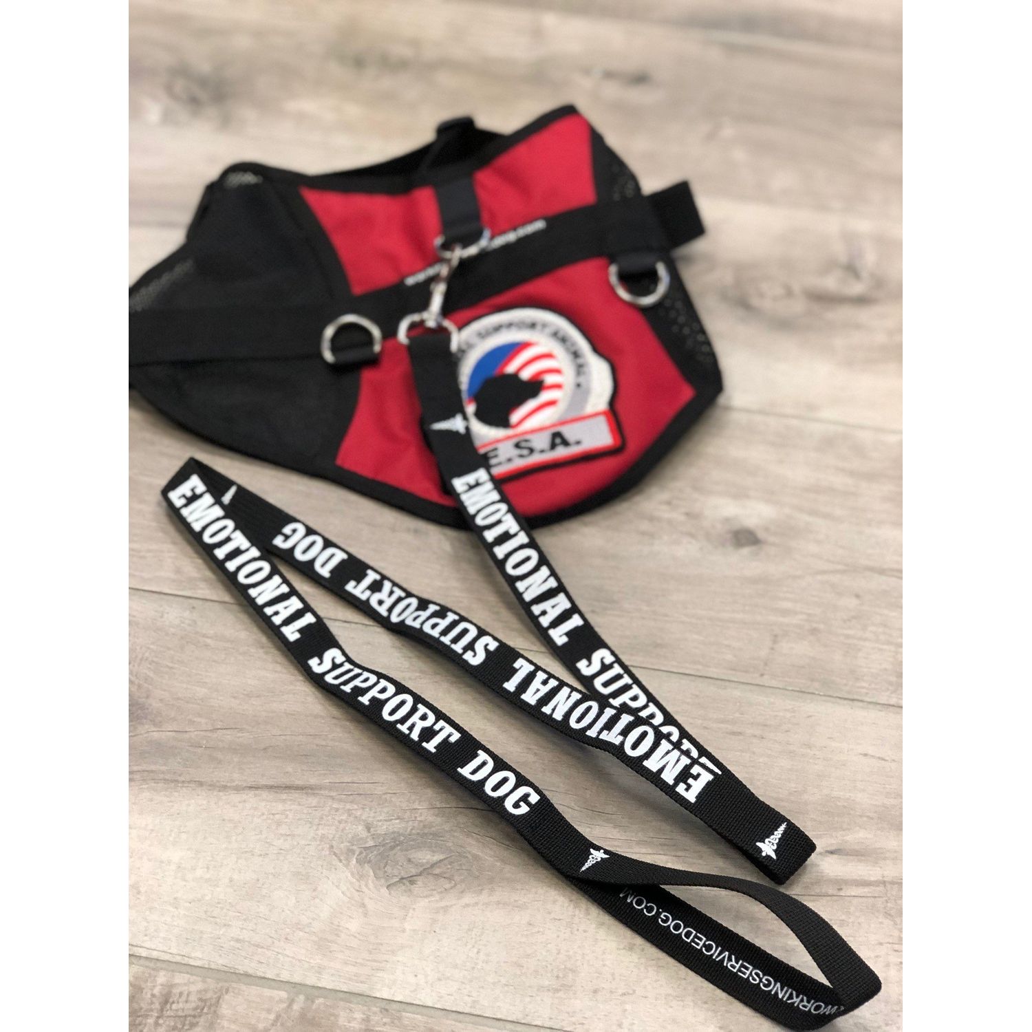 WORKINGSERVICEDOG.COM Emotional Support Dog Leash - Great Identification with or Without an Emotional Support Animal Vest - Includes Five ESA Information Cards