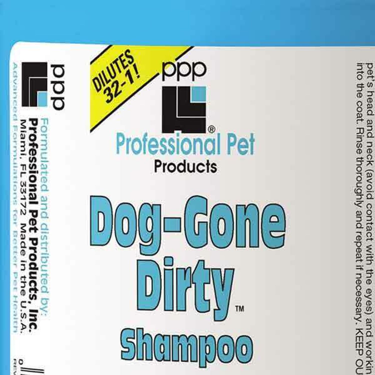 Pet Grooming Shampoo Dog Gone Dirty Deep Cleaning Dematting Concentrated Gallon