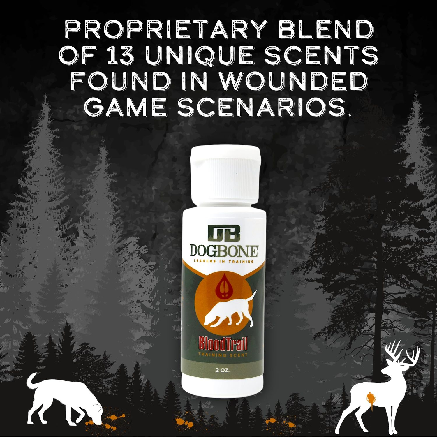 DogBone BloodTrail Scent for Tracking Dog Training | Dog Training Kit | Hunting Dog Accessories | Dog Scent Training Kit | Deer Hunting Accessories | Dog Training Tools | Scent Work Training for Dogs