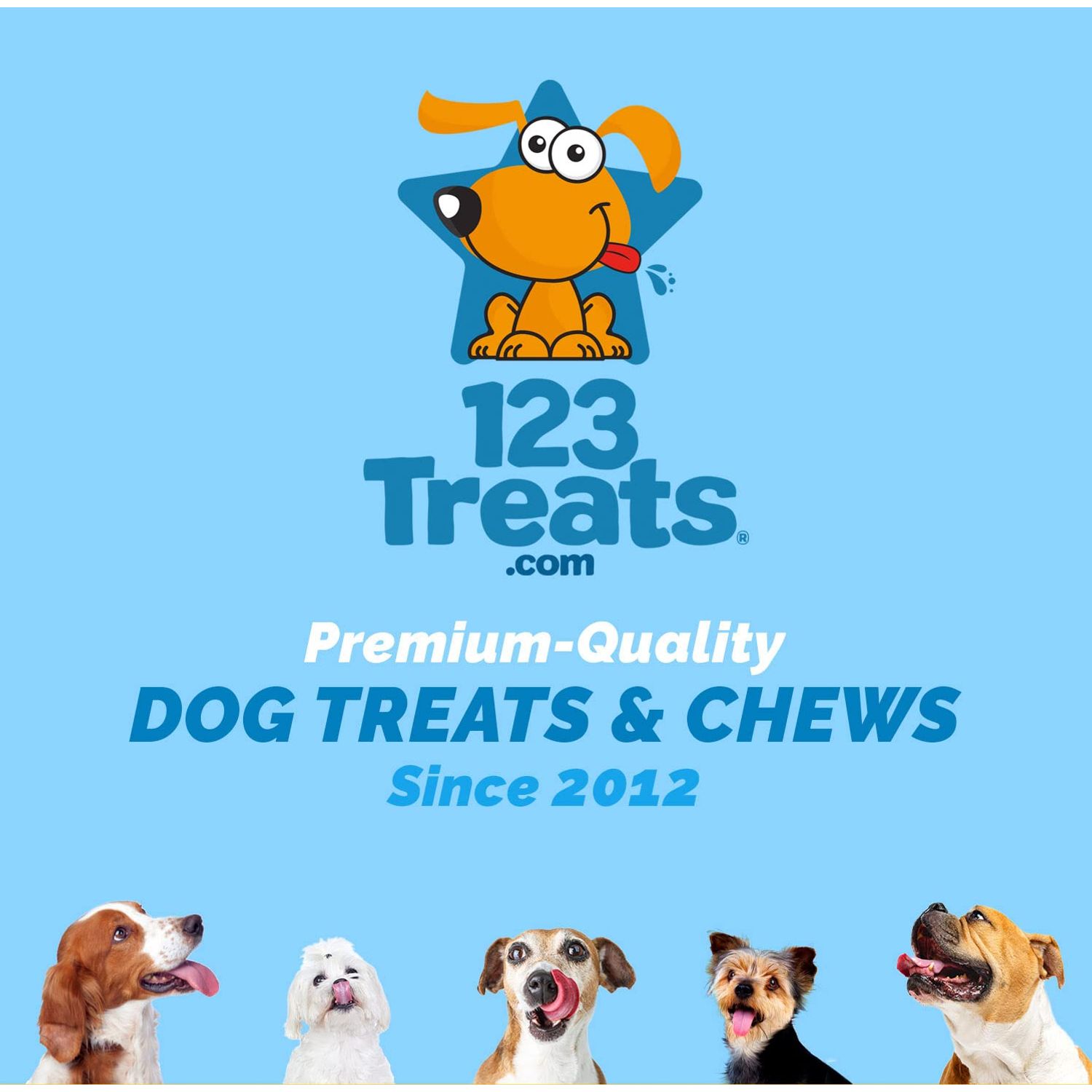 123 Treats | Hooves for Dogs (25 Count) | 100% Natural Long-Lasting Beef Dog Treats Made from Beef Hoof | from Free Range, Grass Fed Cattle with NO Additives, Coloring or Chemicals.