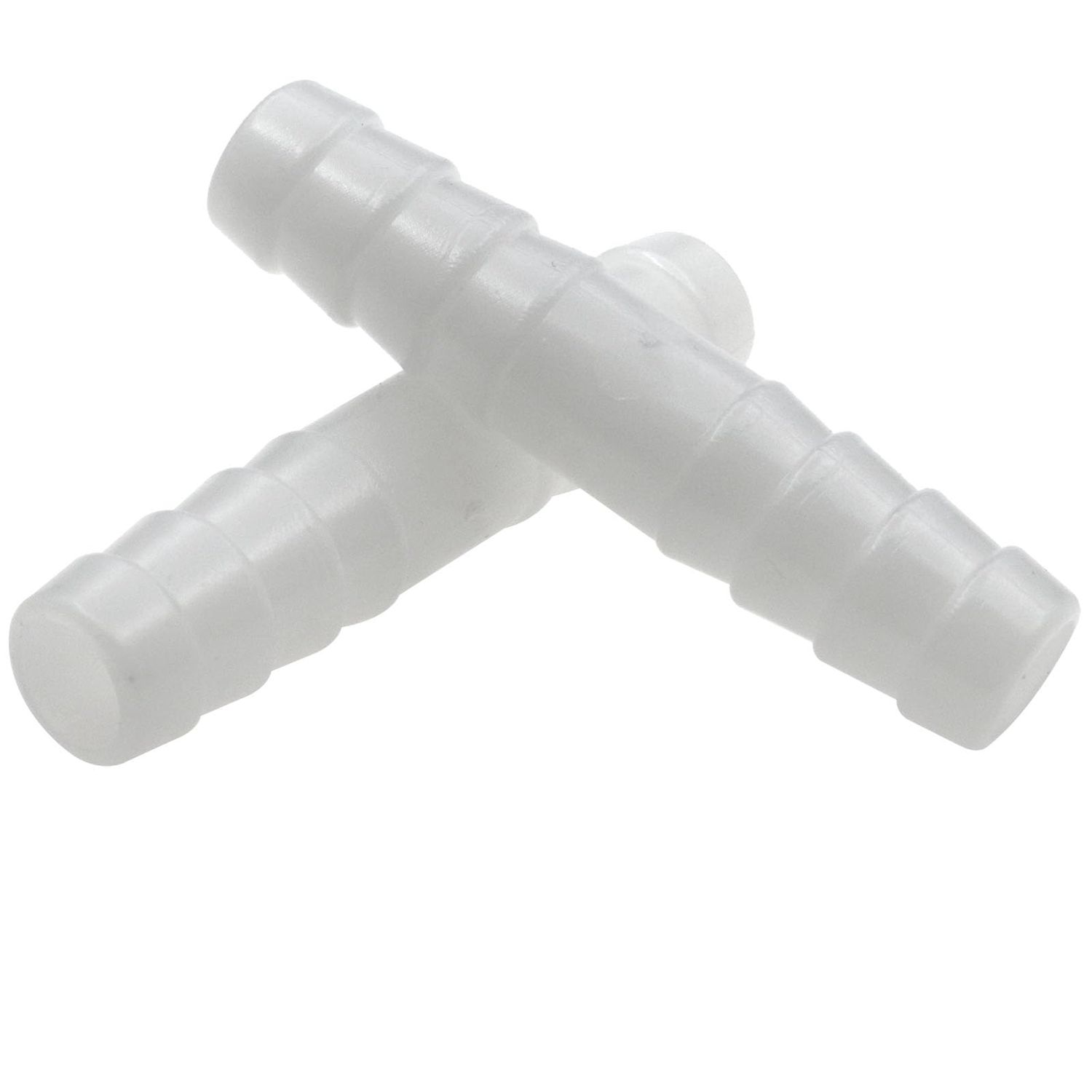 sunnates 10 PCS Plastic Hose Barb Fitting 1/2" x 1/2" Barbed Splicer White Pipe Connectors Barbed Splicer Home Adapter for Aquariums Fuel Gas Liquid Air