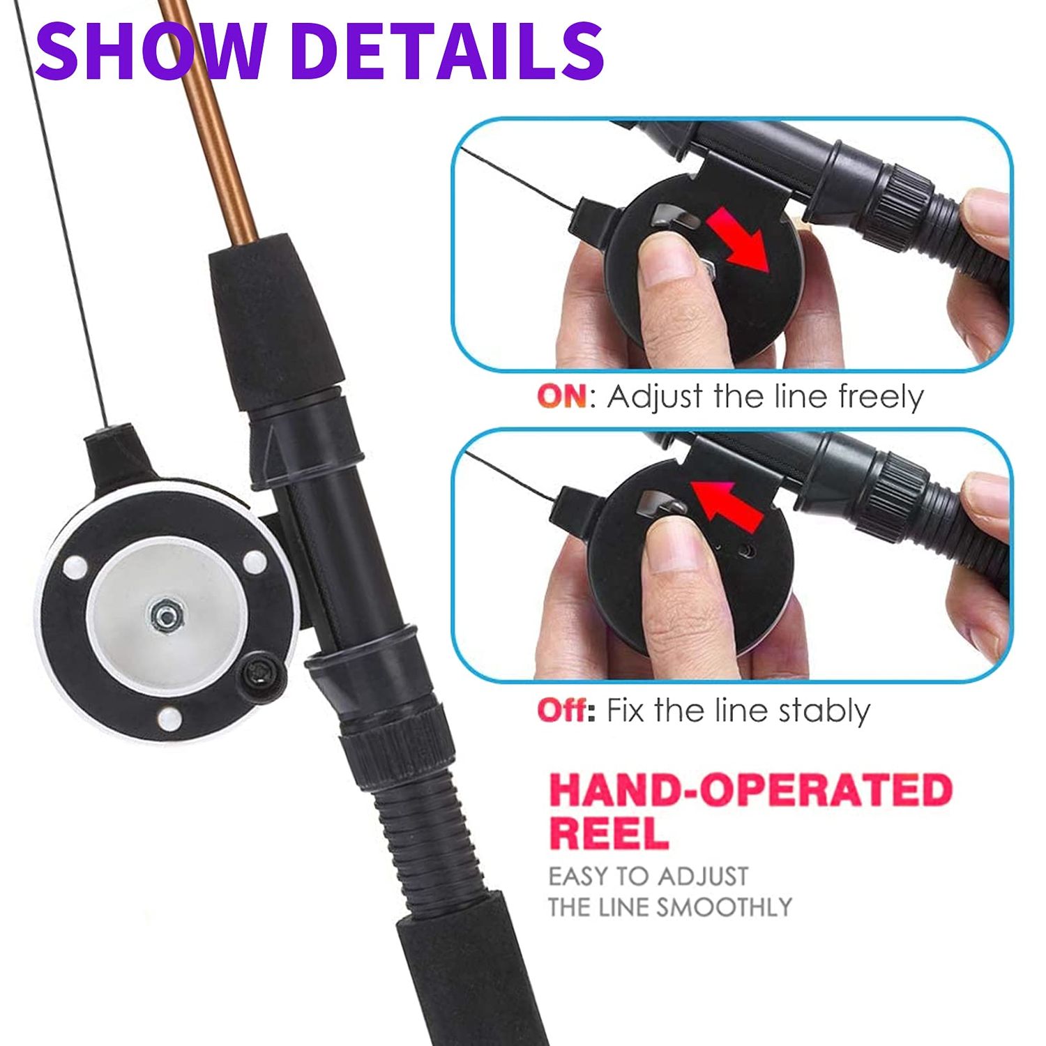 Whefory Retractable Cat Teaser Wand Toy, Cat Toys for Indoor Outdoor Cats Interactive Fishing Rod with 8 Pcs Refills Feather Toy, Plush Mouse Caterpillar & Fish