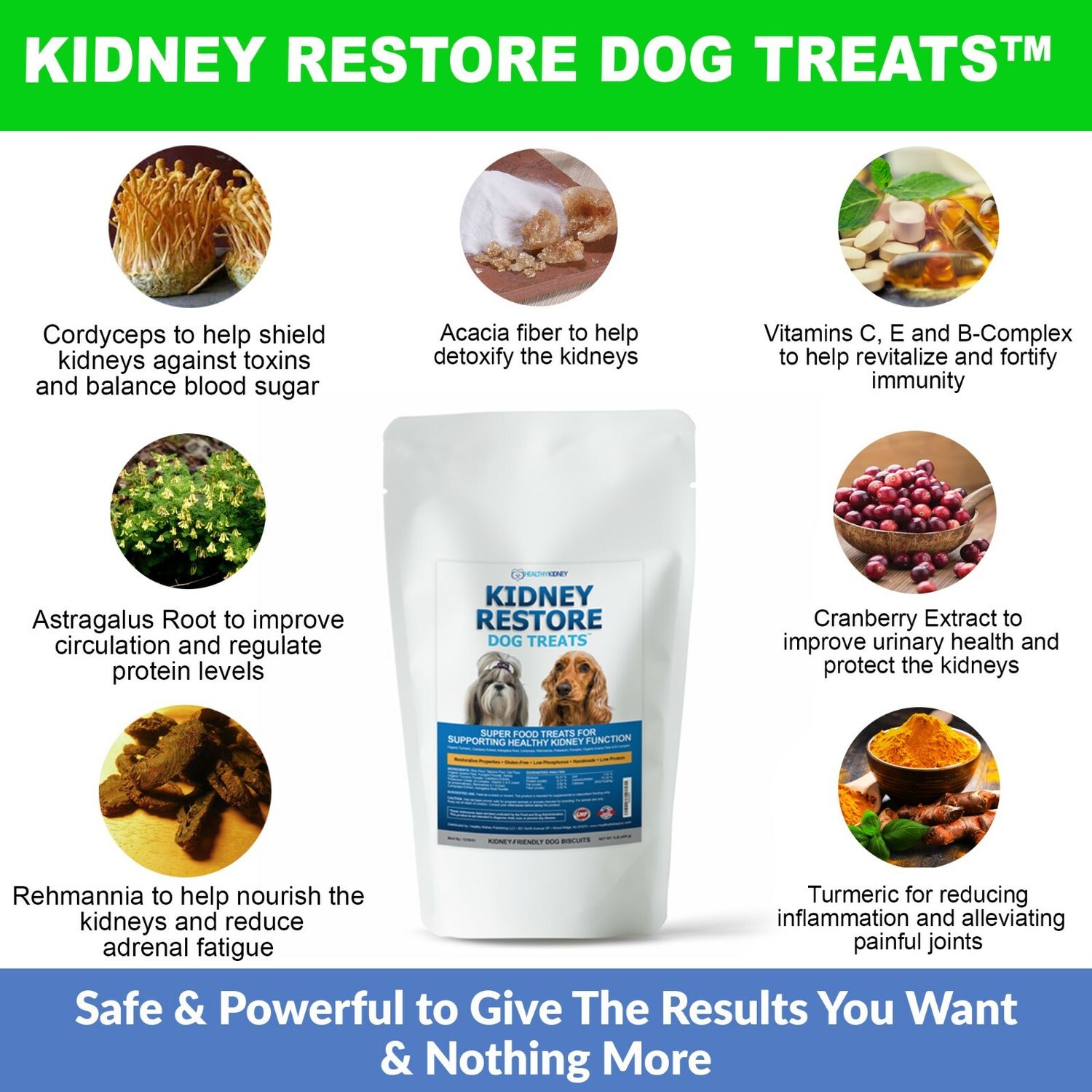 Kidney Restore Dog Treats Restorative Dog Treats for Kidney Disease, Low Protein